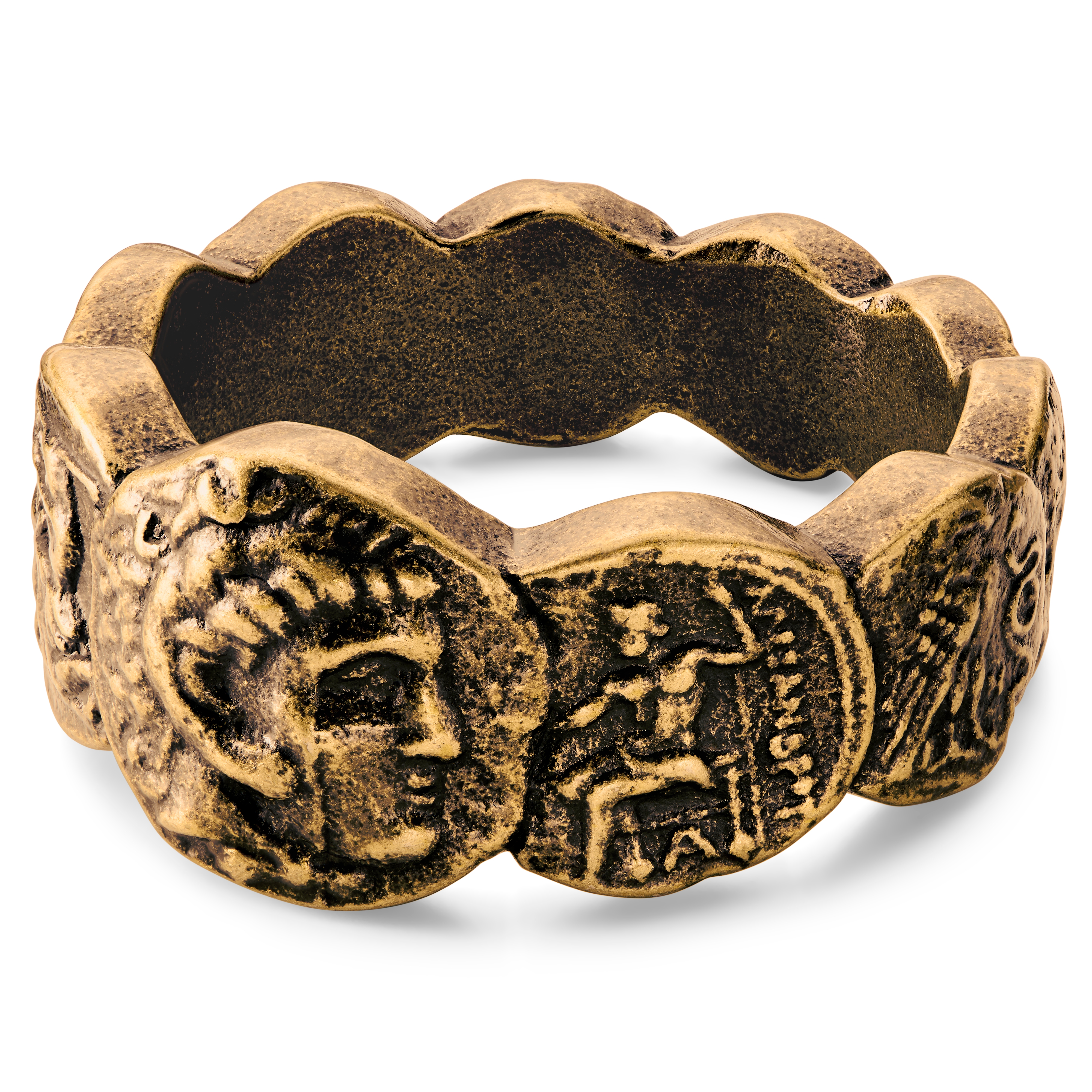 Obelius | Anillo de monedas en dorado vintage - 4