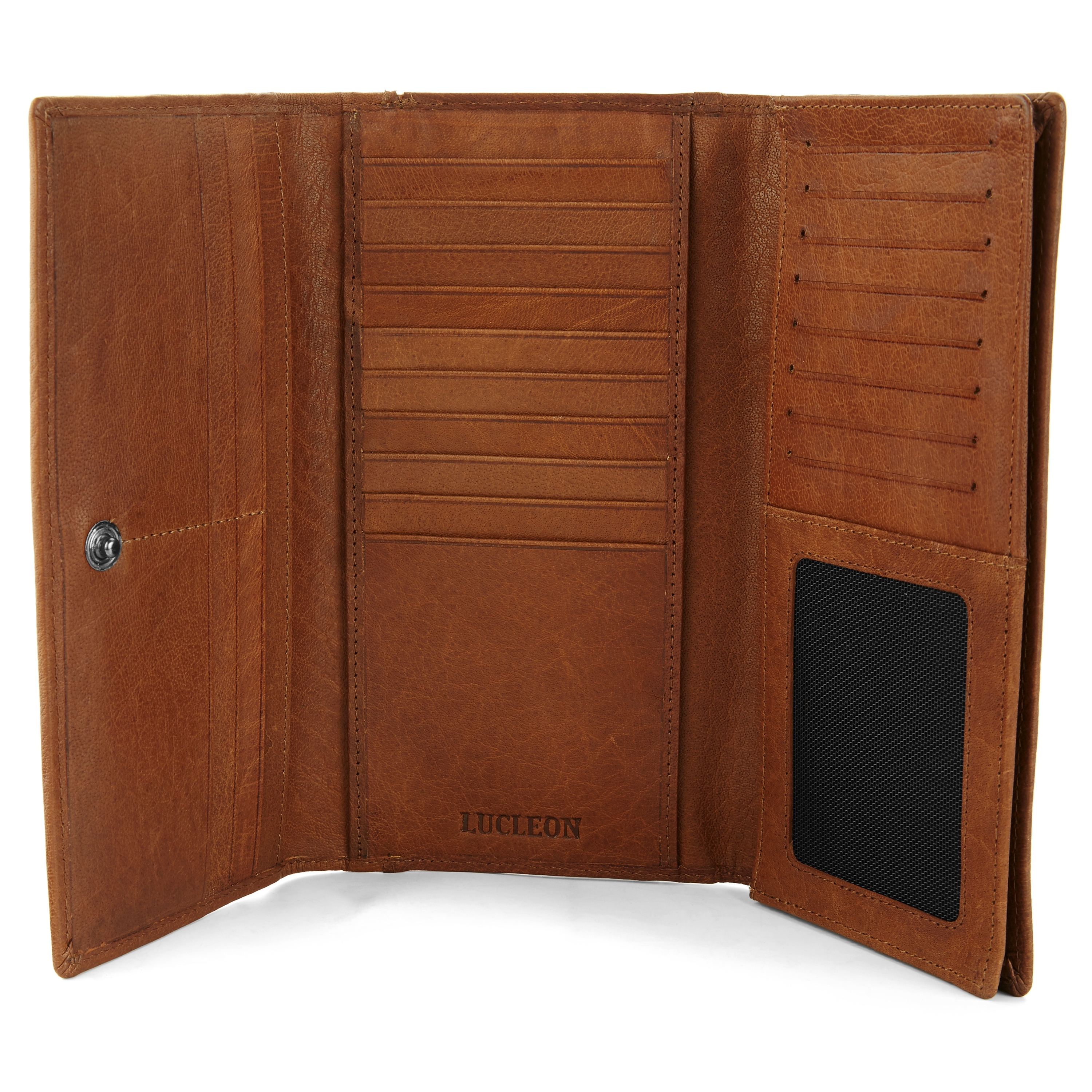 Oxford Lysebrun Trifold Skinnlommebok - 2