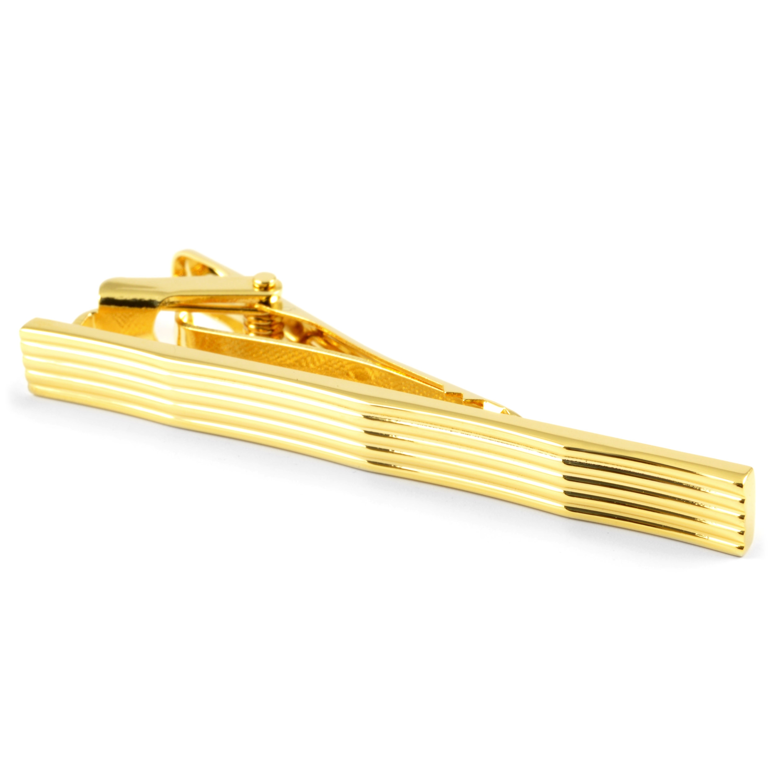 Grooved Gold Tie Clip In stock! Warren Asher