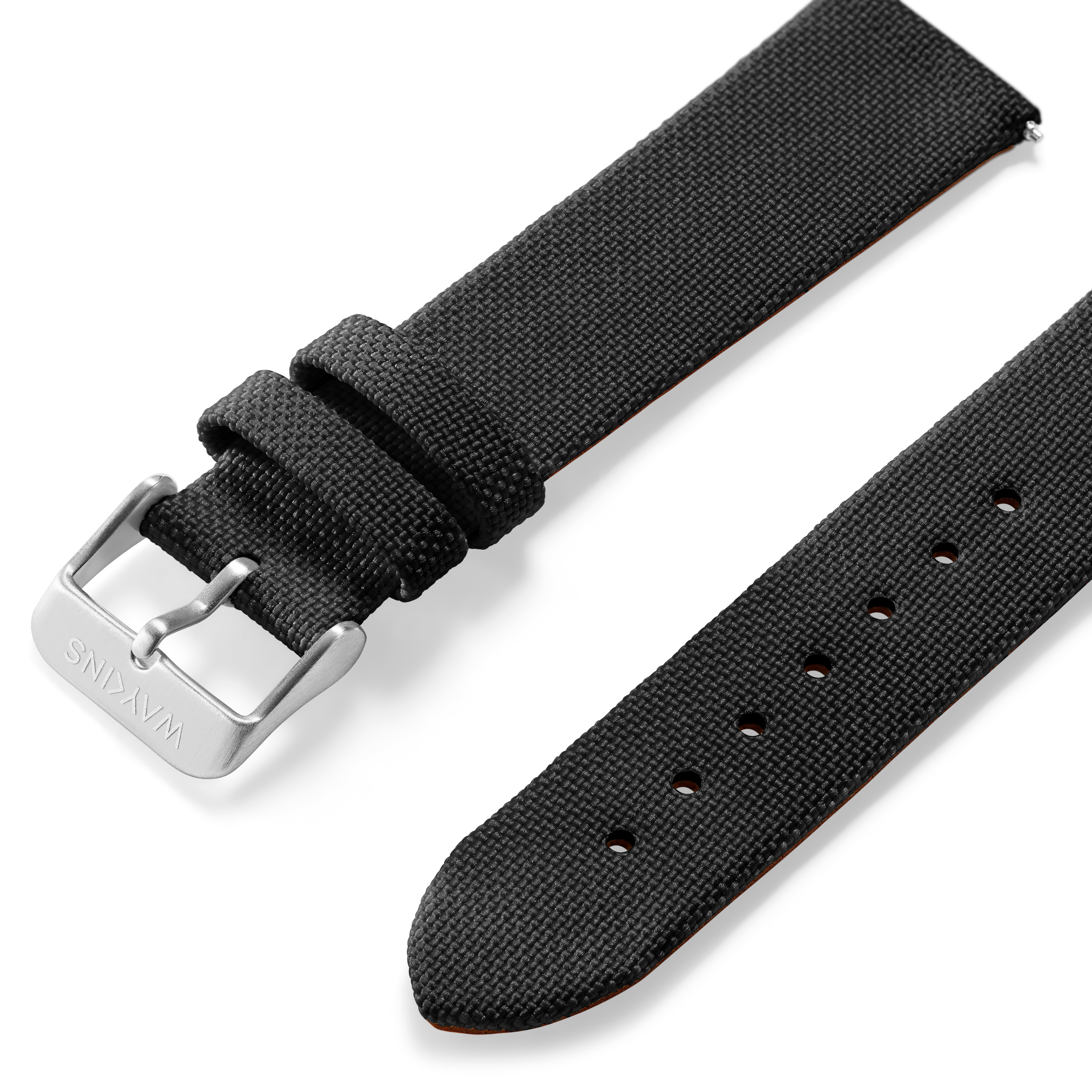 Recapture | Black Recycled PET and Vegan Leather Strap - 2