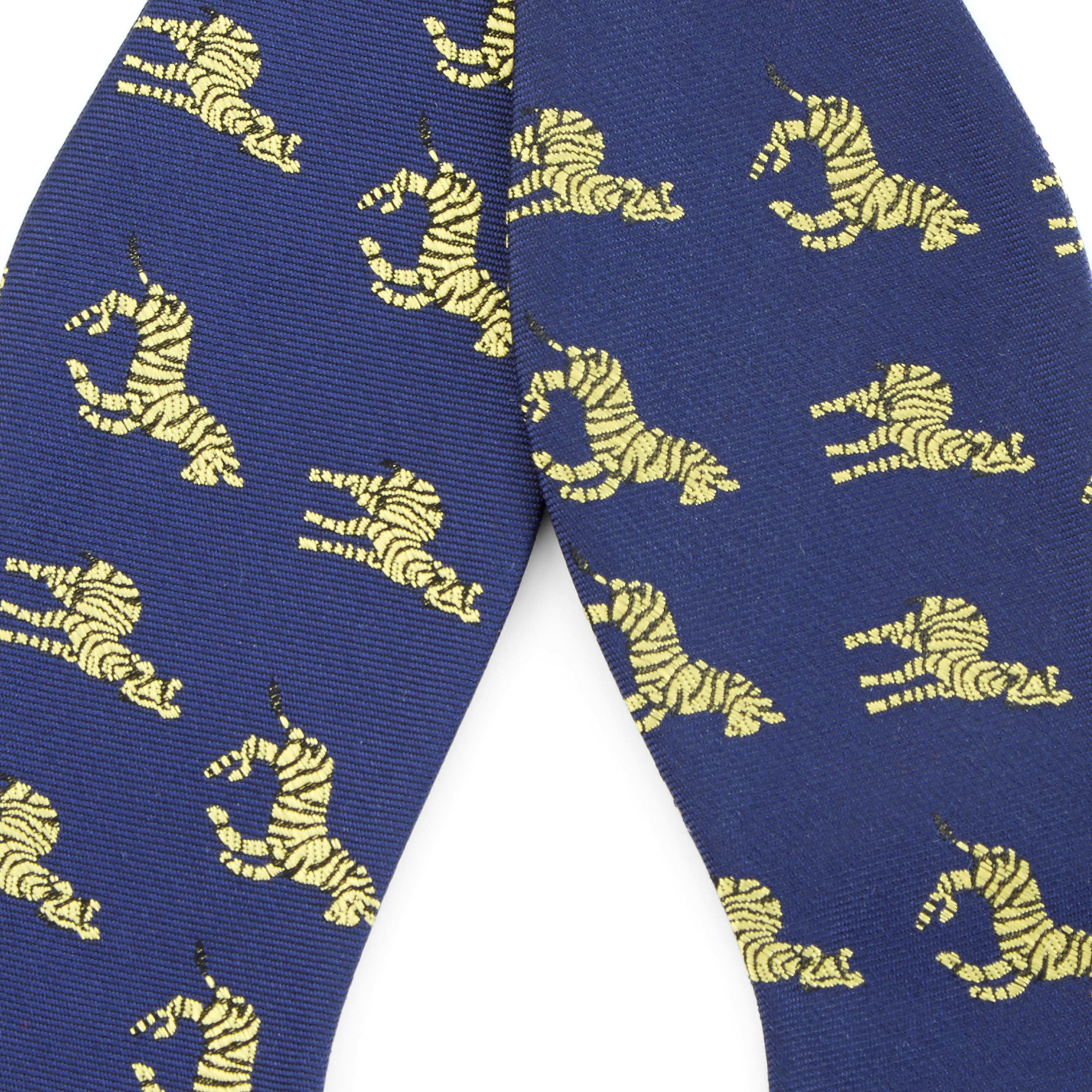 Blue Zebra Self-Tie Bow Tie - 2
