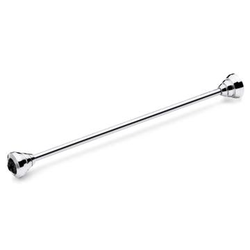 Silver-Tone Collar Bar with Black Zirconia Silver-Tone Collar Bar with Black Zirconia