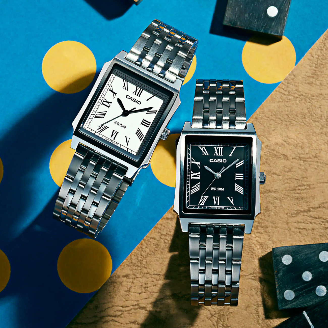 Casio Timeless MTP-B190D-7BVEF kvarčna ura iz nerjavečega jekla v srebrni barvi
 - 2