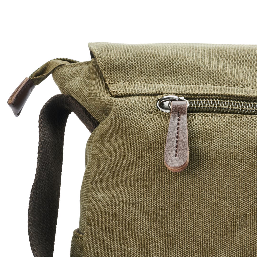 Army Green Canvas Messenger Bag | In stock! | Trendhim
