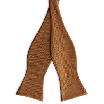Rust Self-Tie Grosgrain Bow Tie