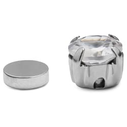 OHREN 5 Paia Di Orecchini Magnetici, Senza Piercing, Chiusura Magnetica, Orecchini Da Uomo Falsi (ondo/quadrato) (argento - Foto 4