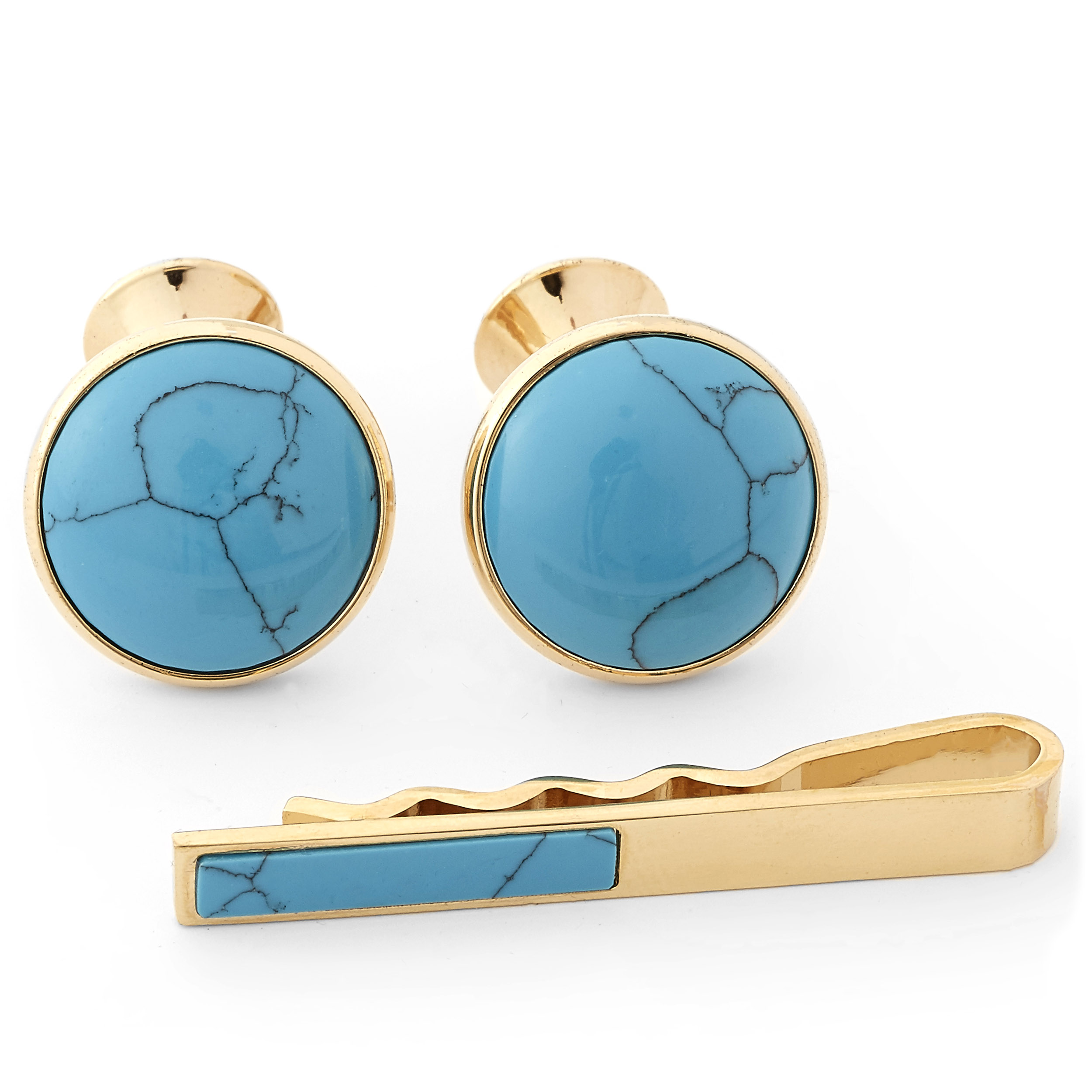 Set i Turkos & Guldfärg - 1