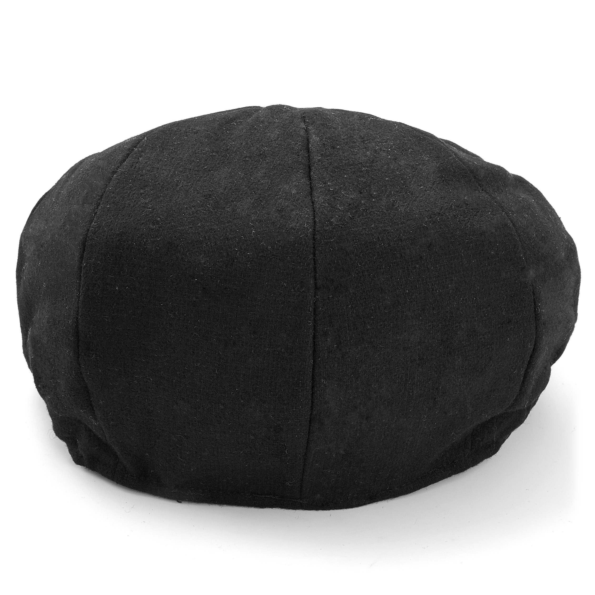 Schwarze Newsboy Ballonmütze - 2