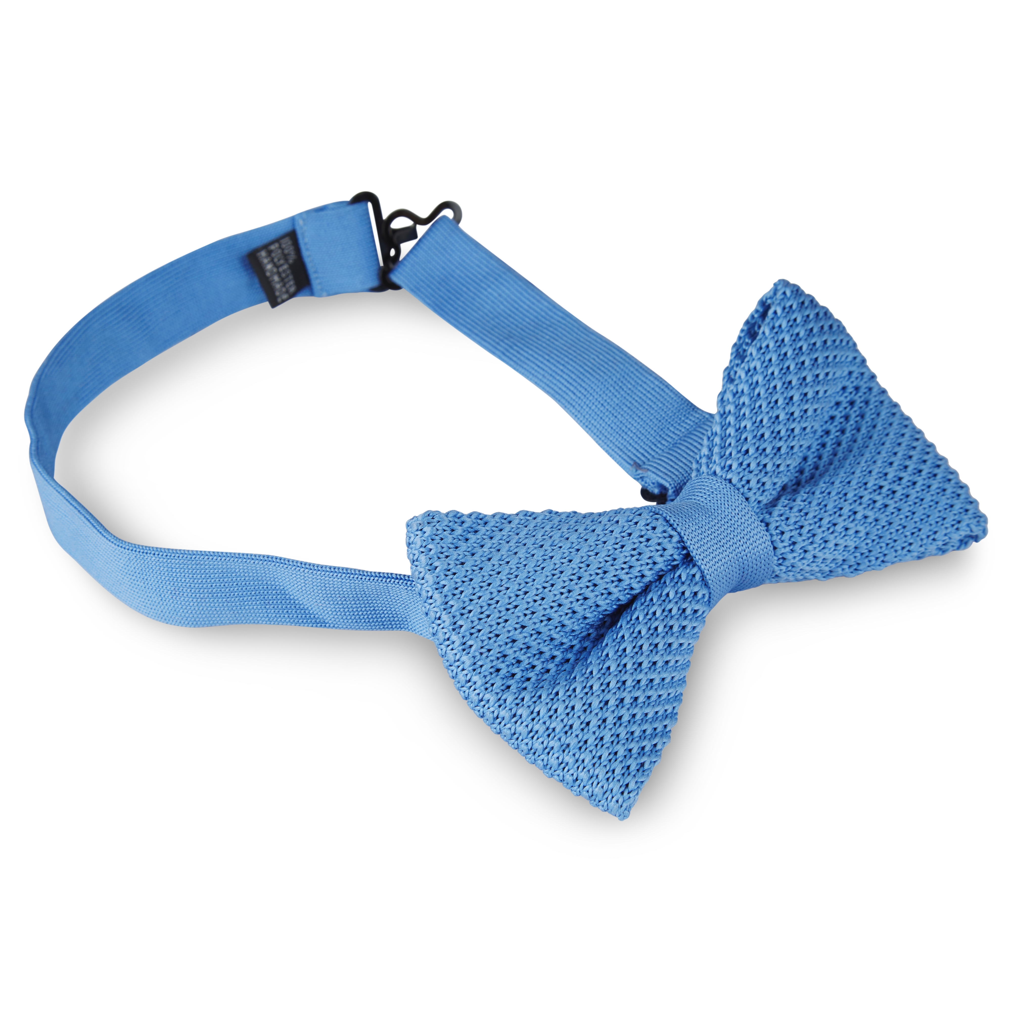 Sky Blue Knitted Bow Tie - 2