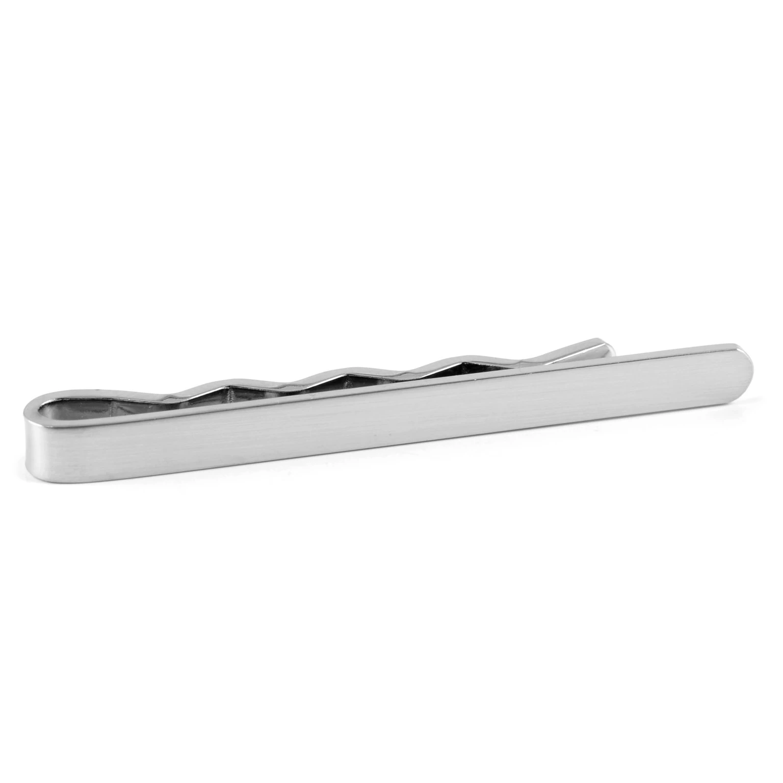 Ezüst tónusú polírozott kerekített nyakkendőtű - 5.5 cm Ezüst tónusú polírozott kerekített nyakkendőtű - 5.5 cm