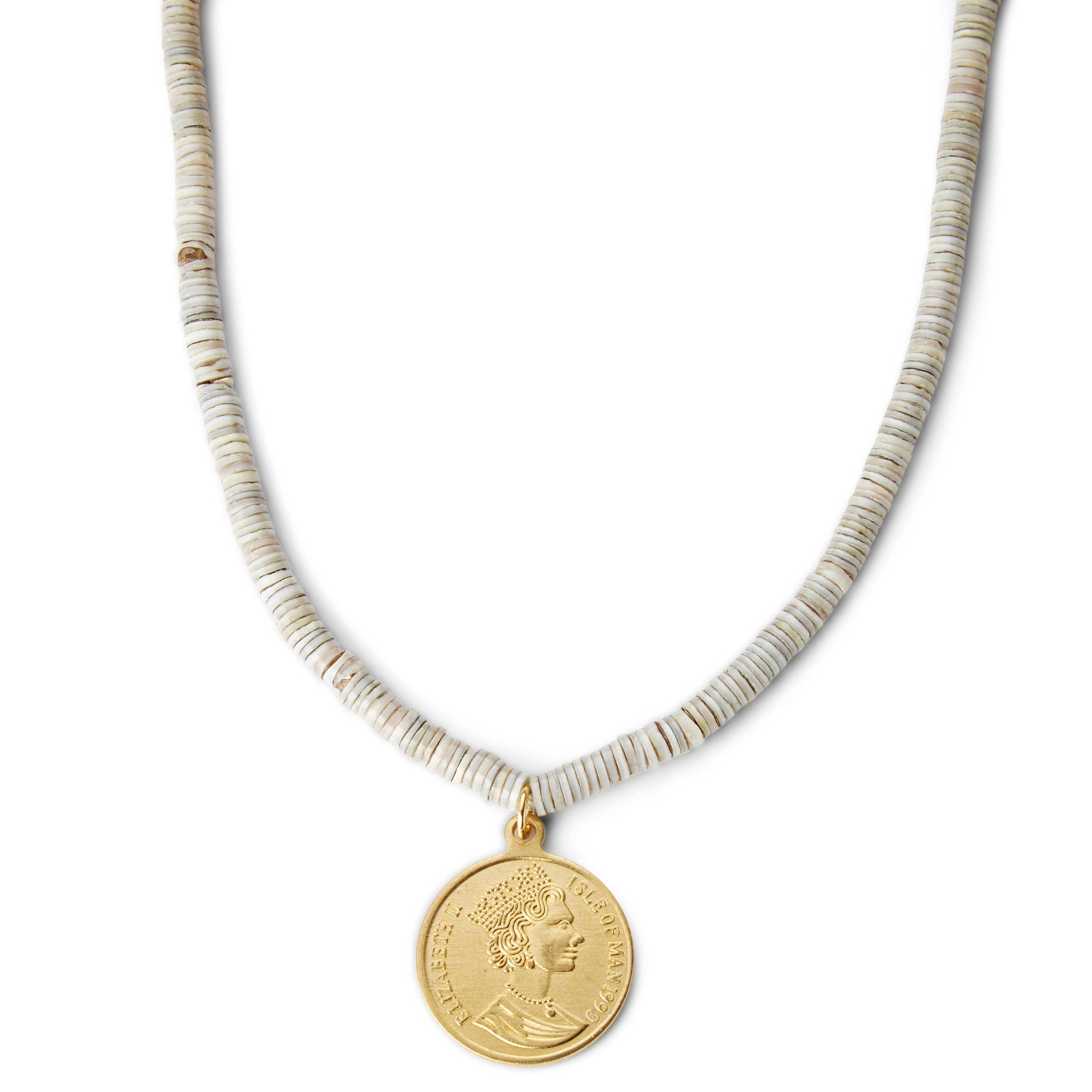 Κολιέ με Κέρμα Wicta Grey - 1