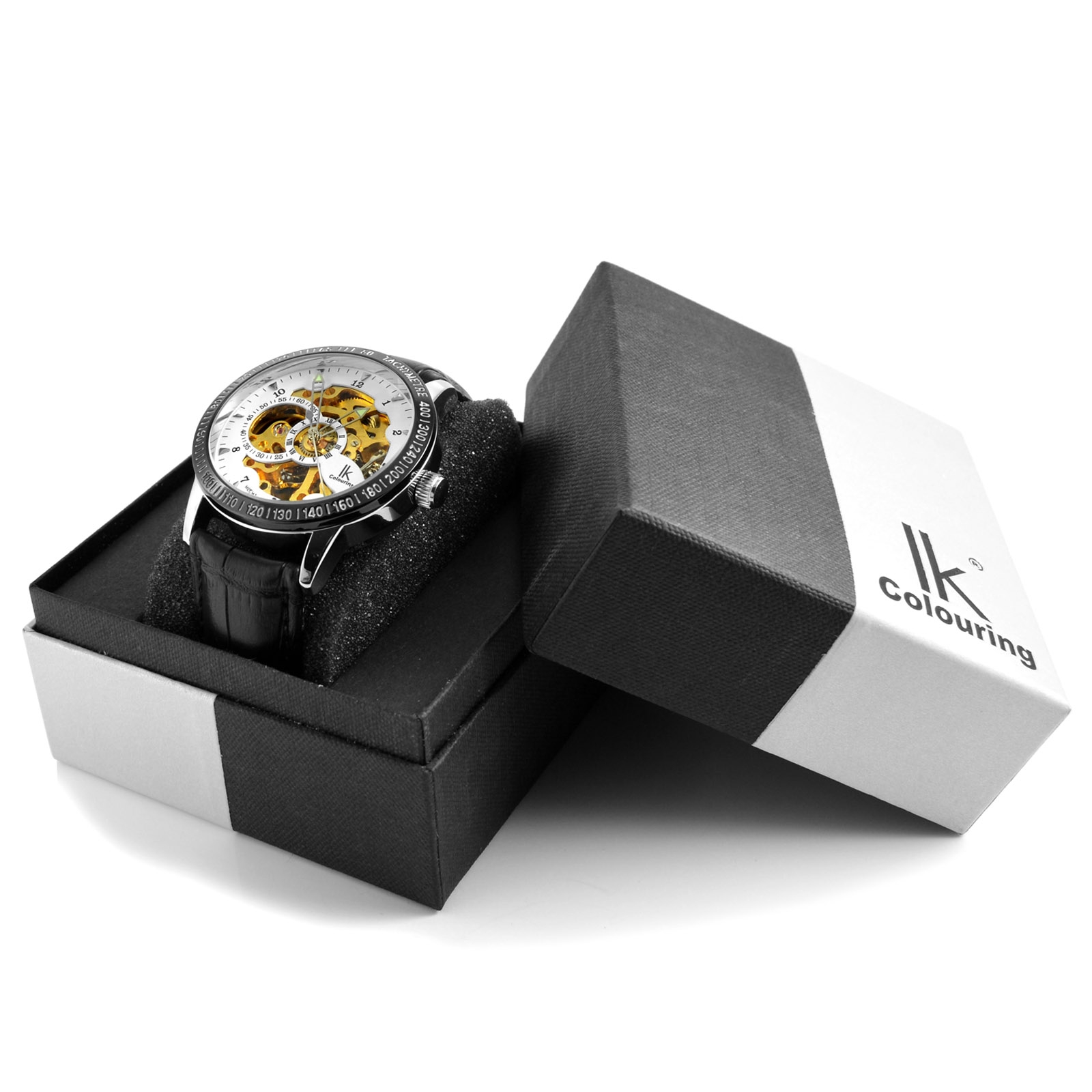 Bela usnjena ura Rolat - 6