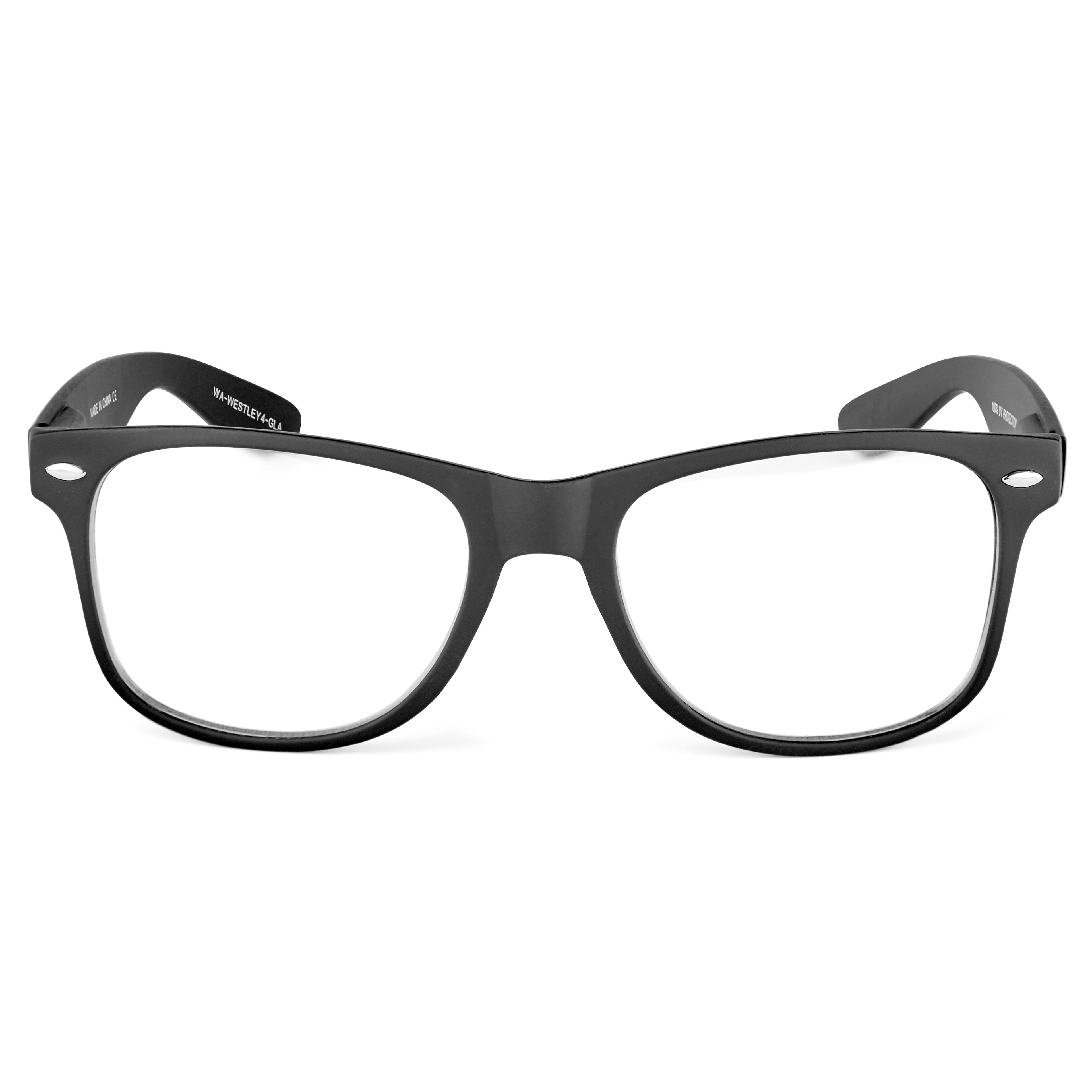 Vista | Black Blue Light Blocking Clear Lens Glasses