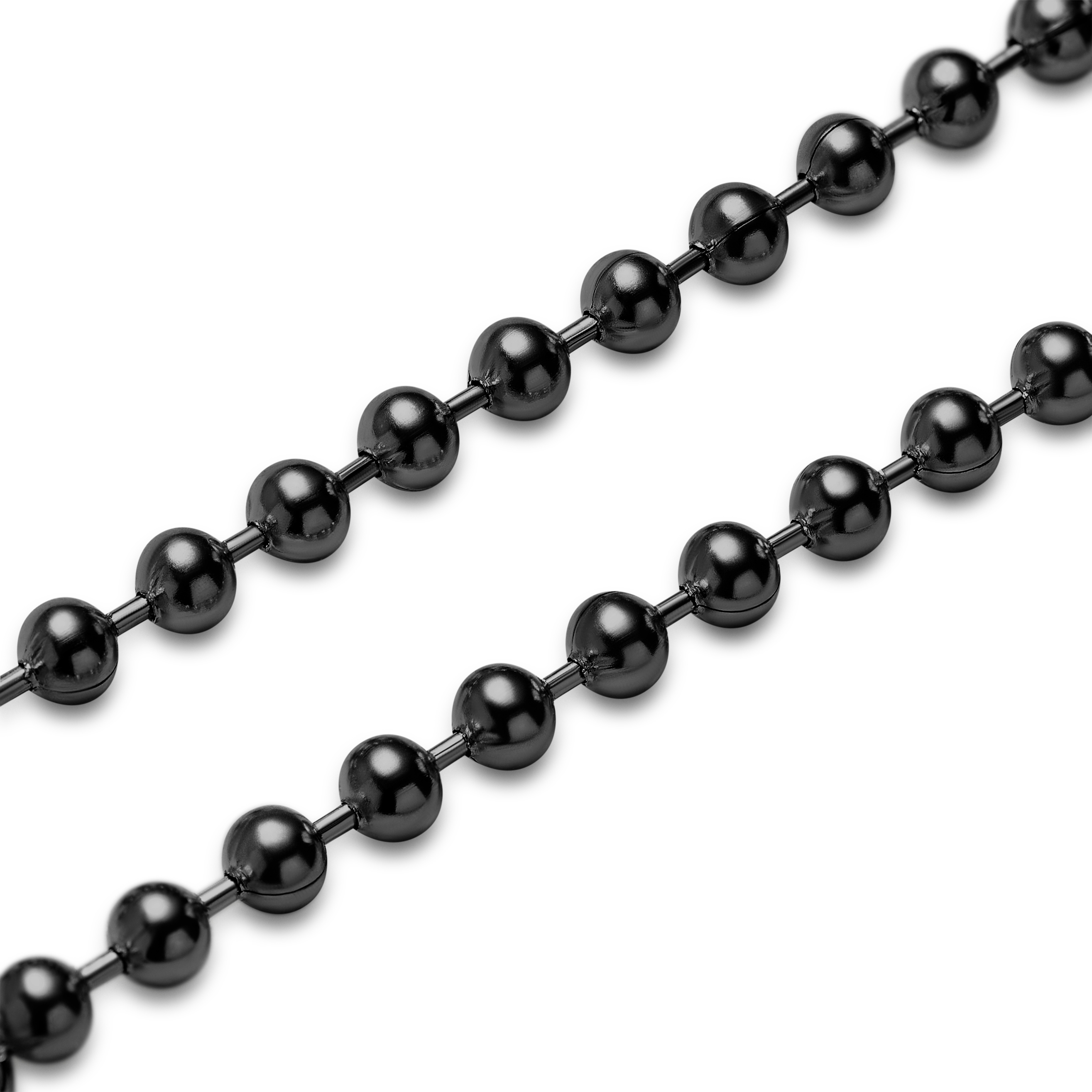 Essentials | Bracelet gris anthracite à chaîne à boules 1,6 mm - 4
