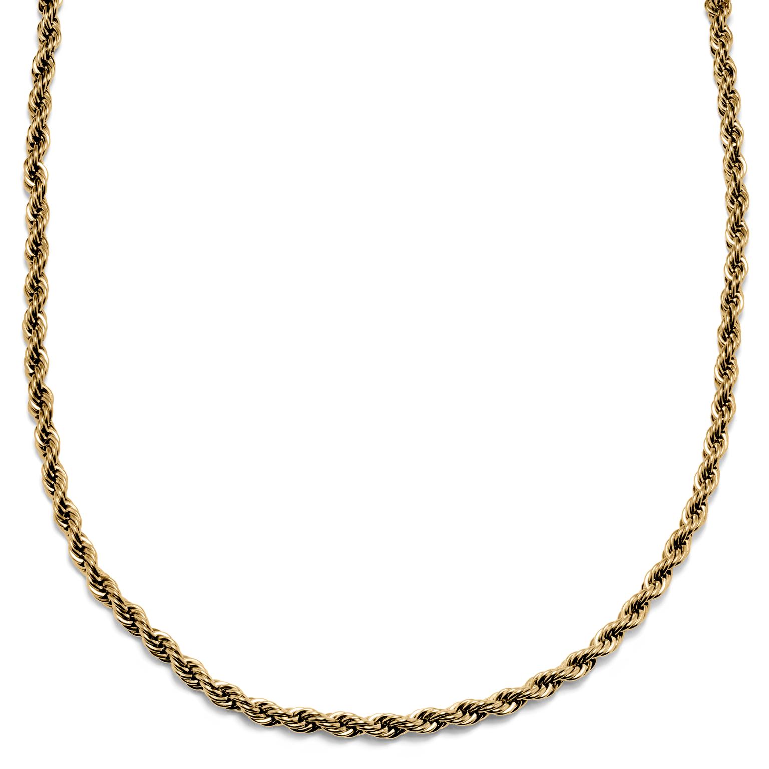 Collin Amager Gullfarget 6mm Halskjede Collin Amager Gullfarget 6mm Halskjede