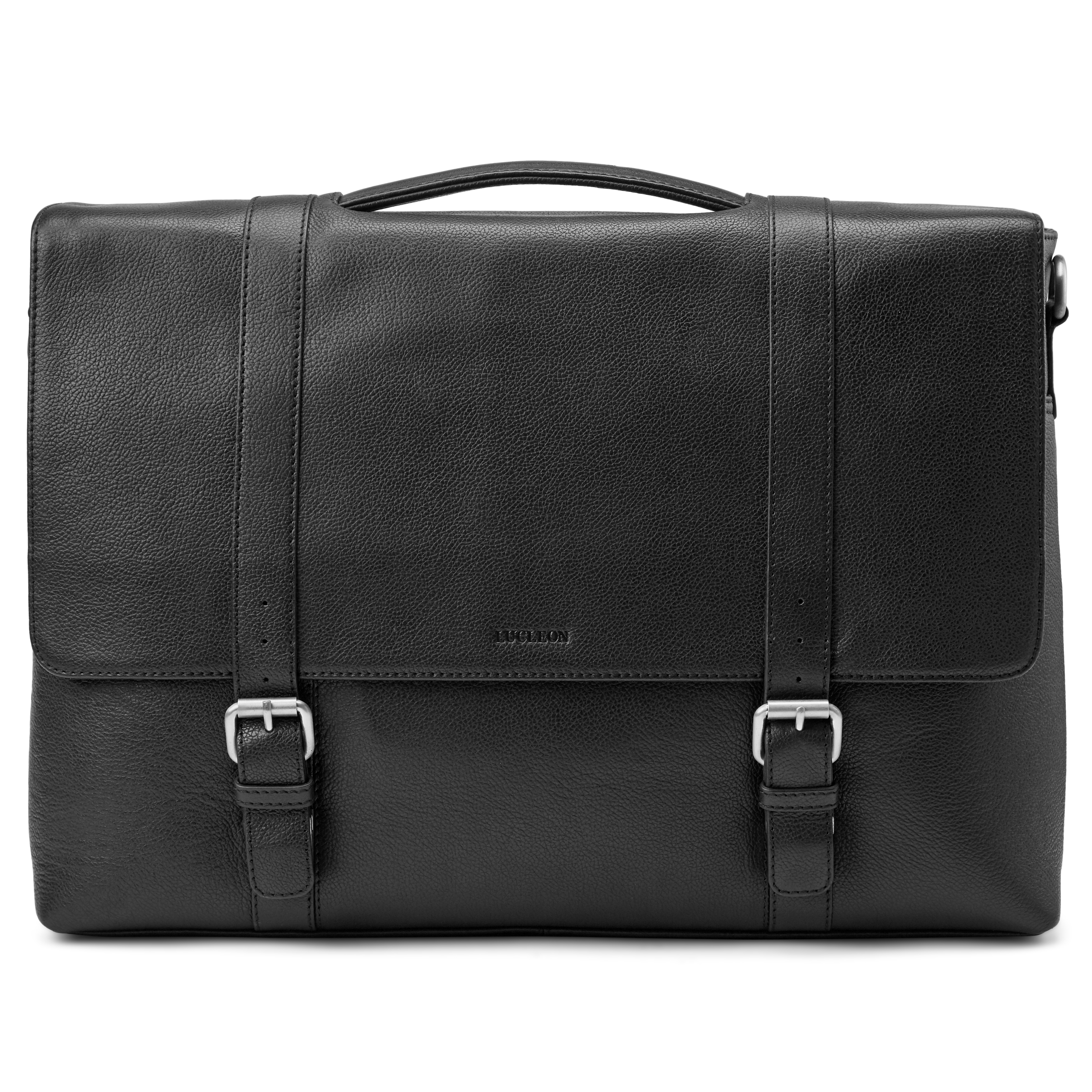 Sac messager en cuir noir Sam - 3