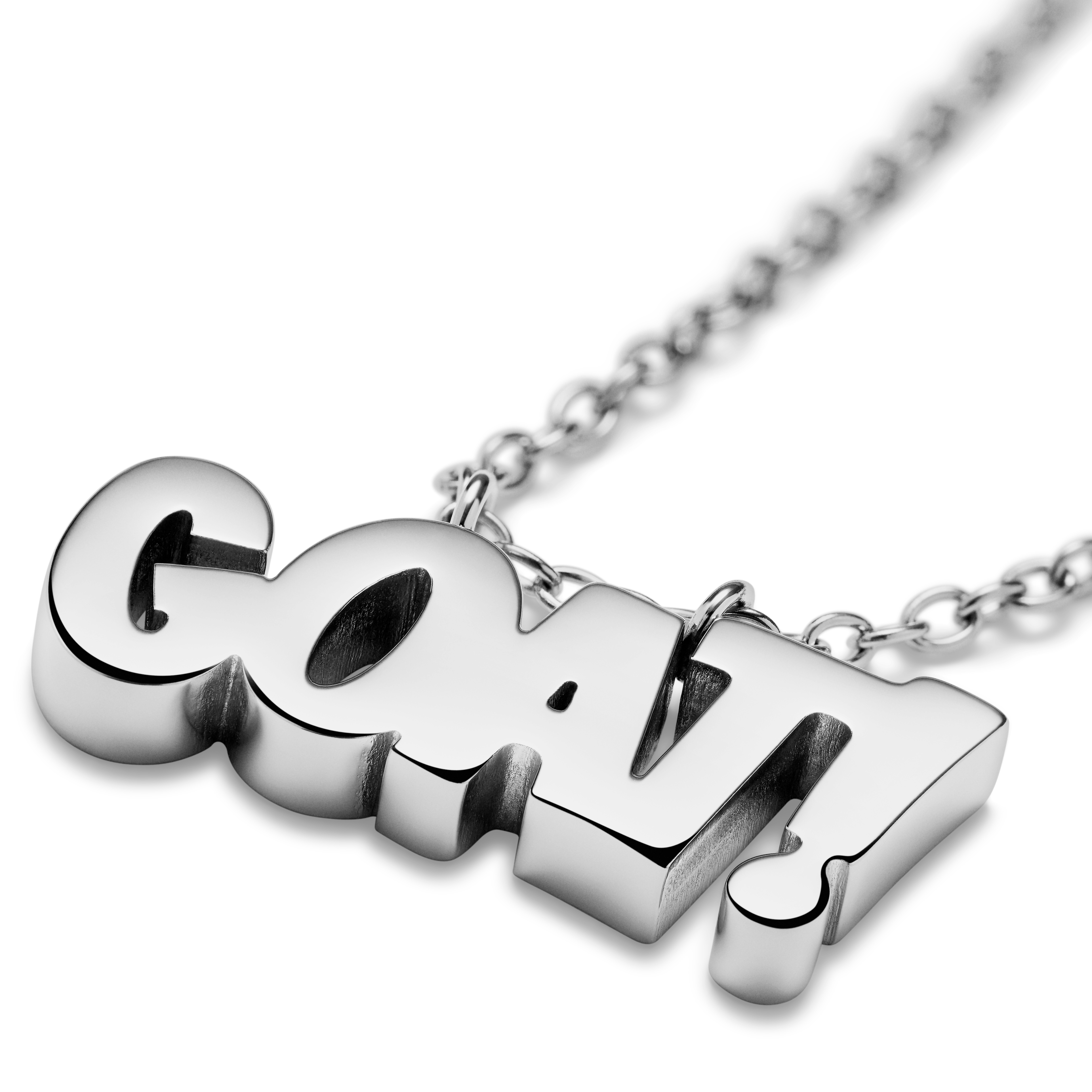 Jaygee | Nerūsējošā tērauda GOAT kaklarota sudraba krāsā - 3