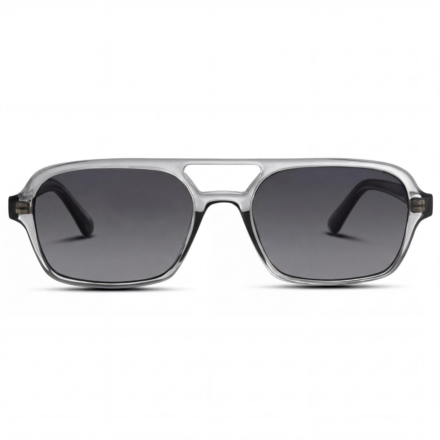 Spectrum | Smoky Grey & Black Aviator Sunglasses Spectrum | Smoky Grey & Black Aviator Sunglasses