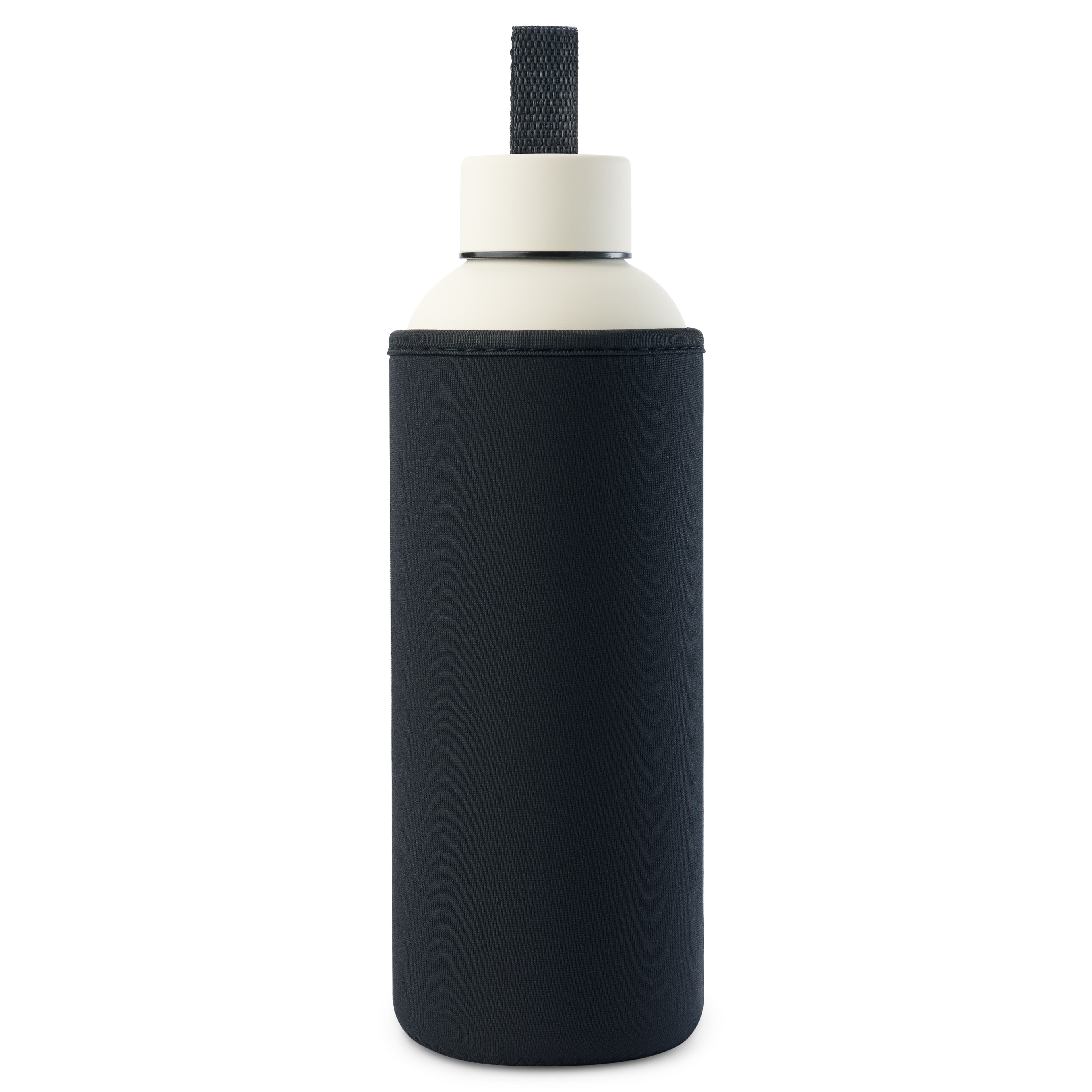Čierny neoprénový držiak na fľašu | 500 ml