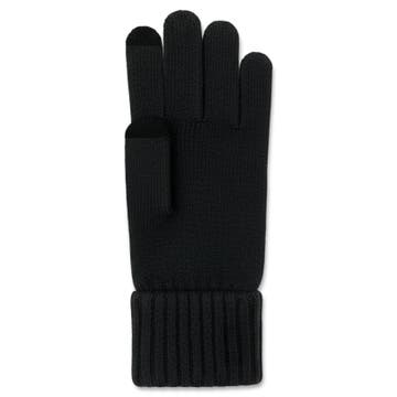 Baltic | Black Wool Fine Rib Touchscreen Gloves Baltic | Black Wool Fine Rib Touchscreen Gloves