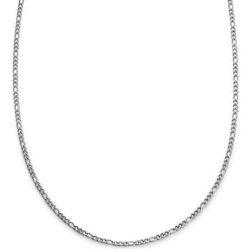 Argentia | 925 | Colier cu lanț Figaro din argint de 2 mm placat cu rodiu Argentia | 925 | Colier cu lanț Figaro din argint de 2 mm placat cu rodiu