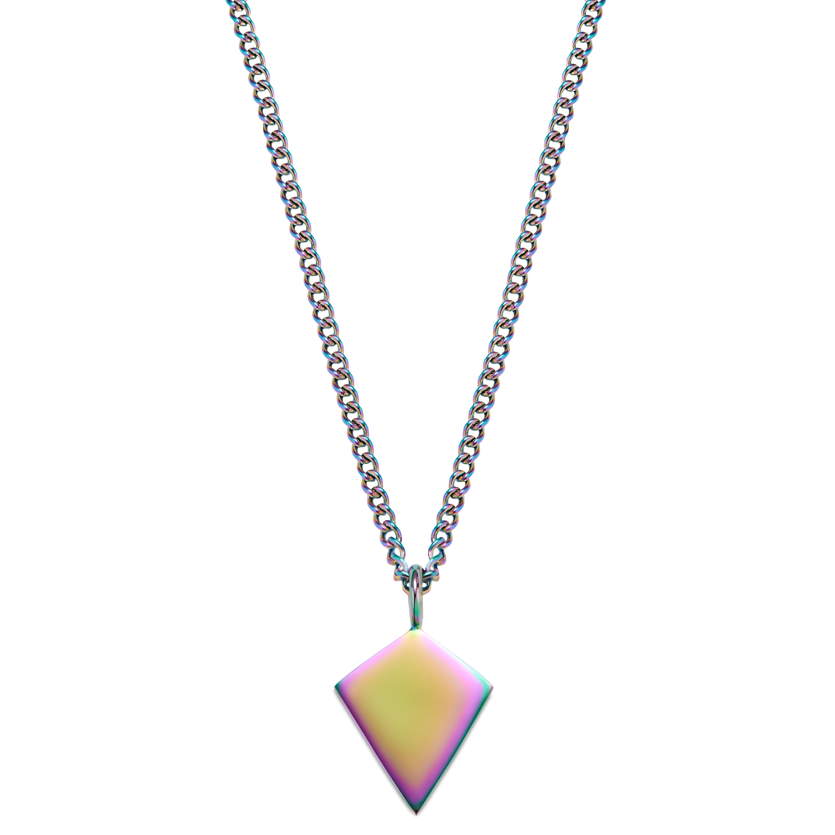 Iconic | Regnbue Rustfri Stål Pilespids Halskæde - 2