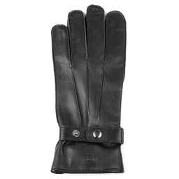 Black Strapped Leather gloves - 4 - gallery