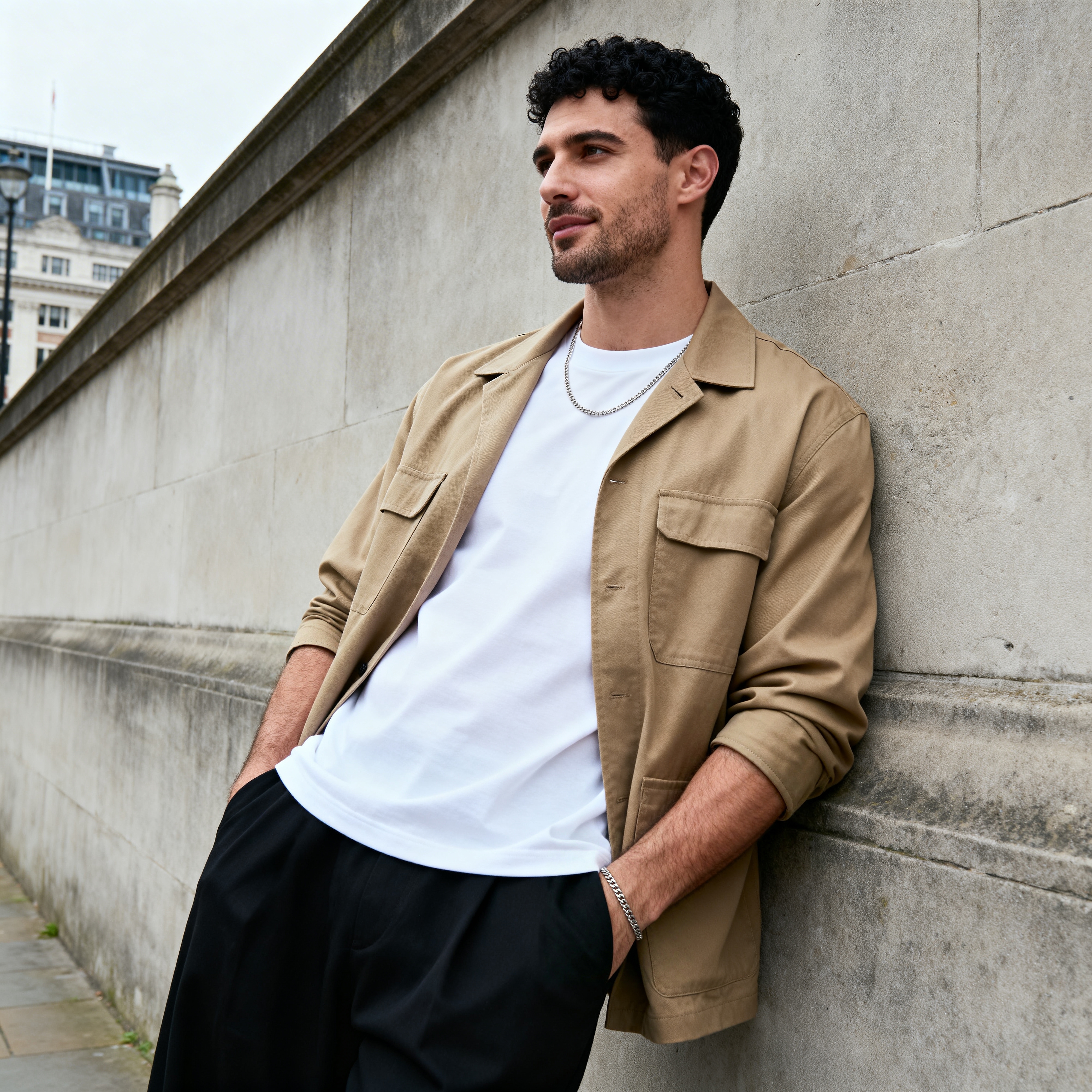 6 mm Silver-Tone Chain Bracelet - 6