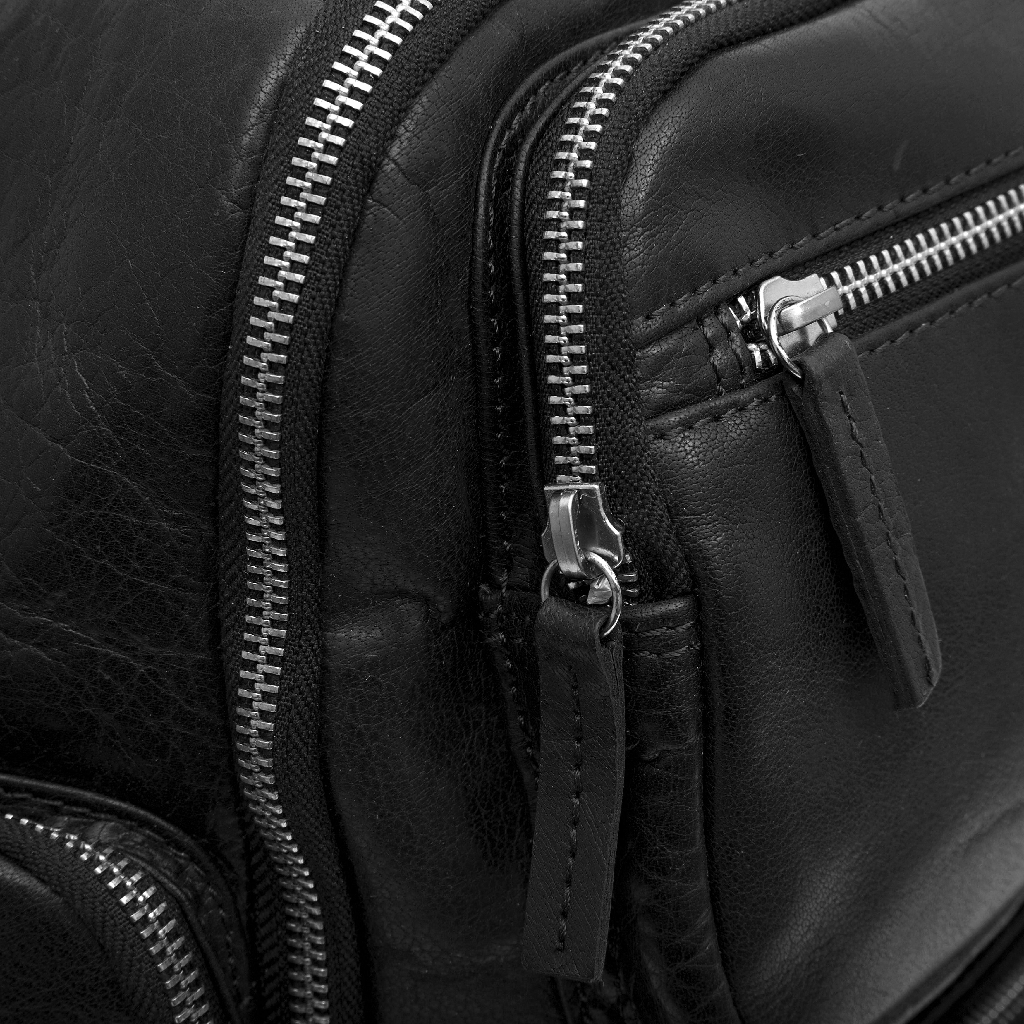 Mochila Montreal de cuero negro - 8