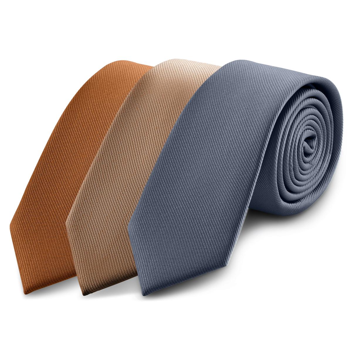 Set Cravatta Uomo 5 Pezzi: Cravatta, Papillon, Fazzoletto, Bavero E Polsini - Confezione Regalo Elegante - Foto 7