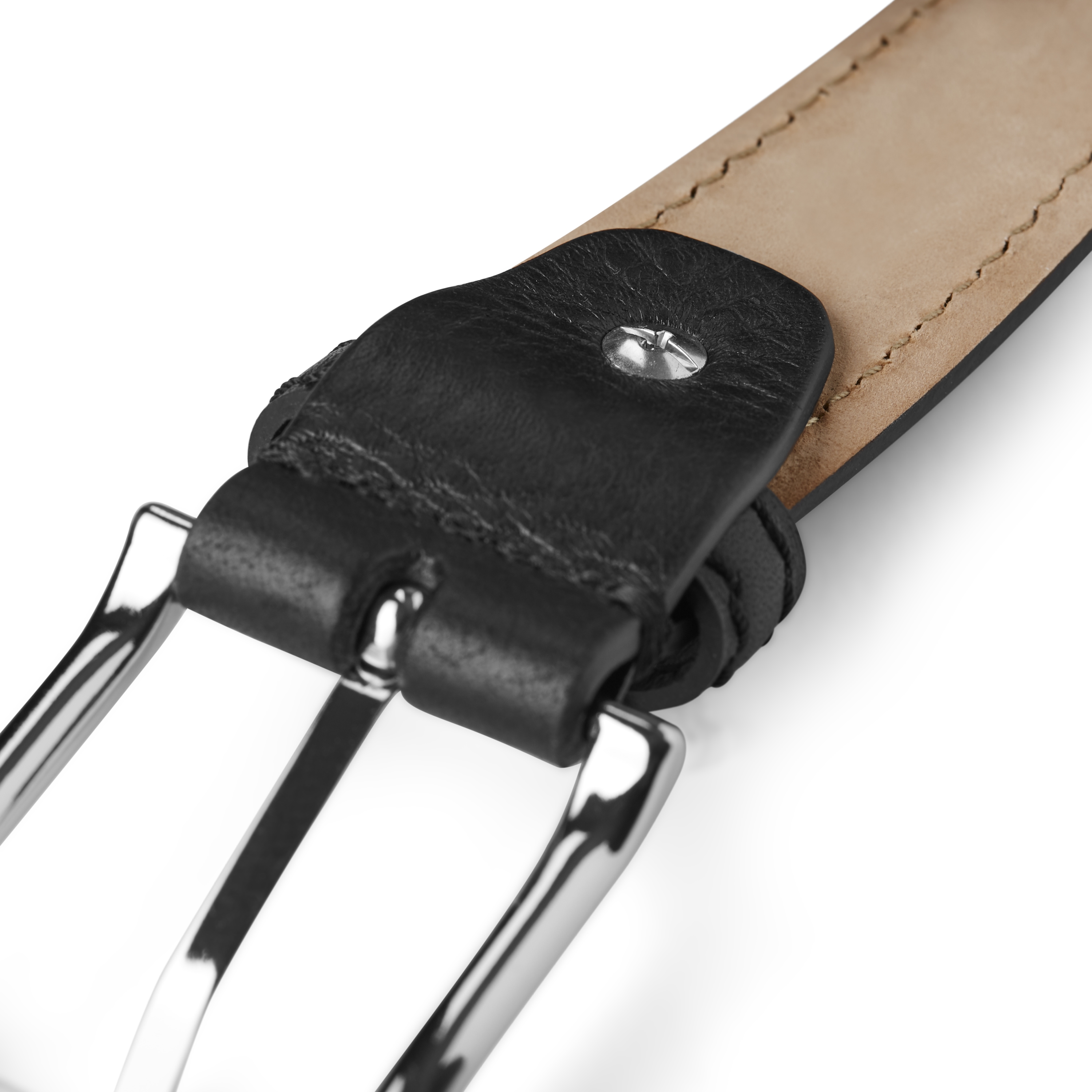 Ceinture en cuir noir Faron - 9