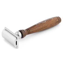 Maquinilla de afeitar en madera de ébano