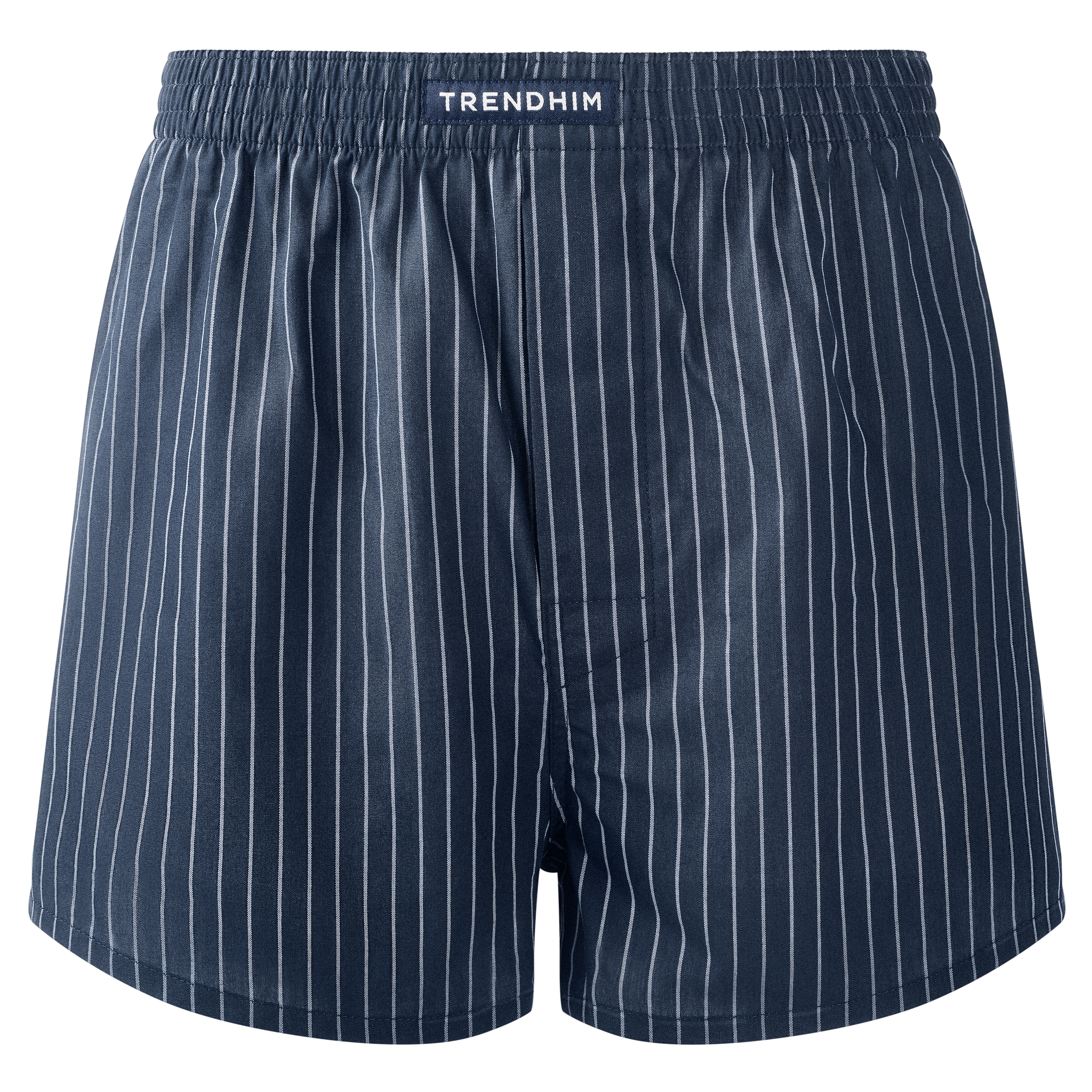 TrueFeel | Volné bavlněné boxery s proužky v tmavě modré a bílé - 1