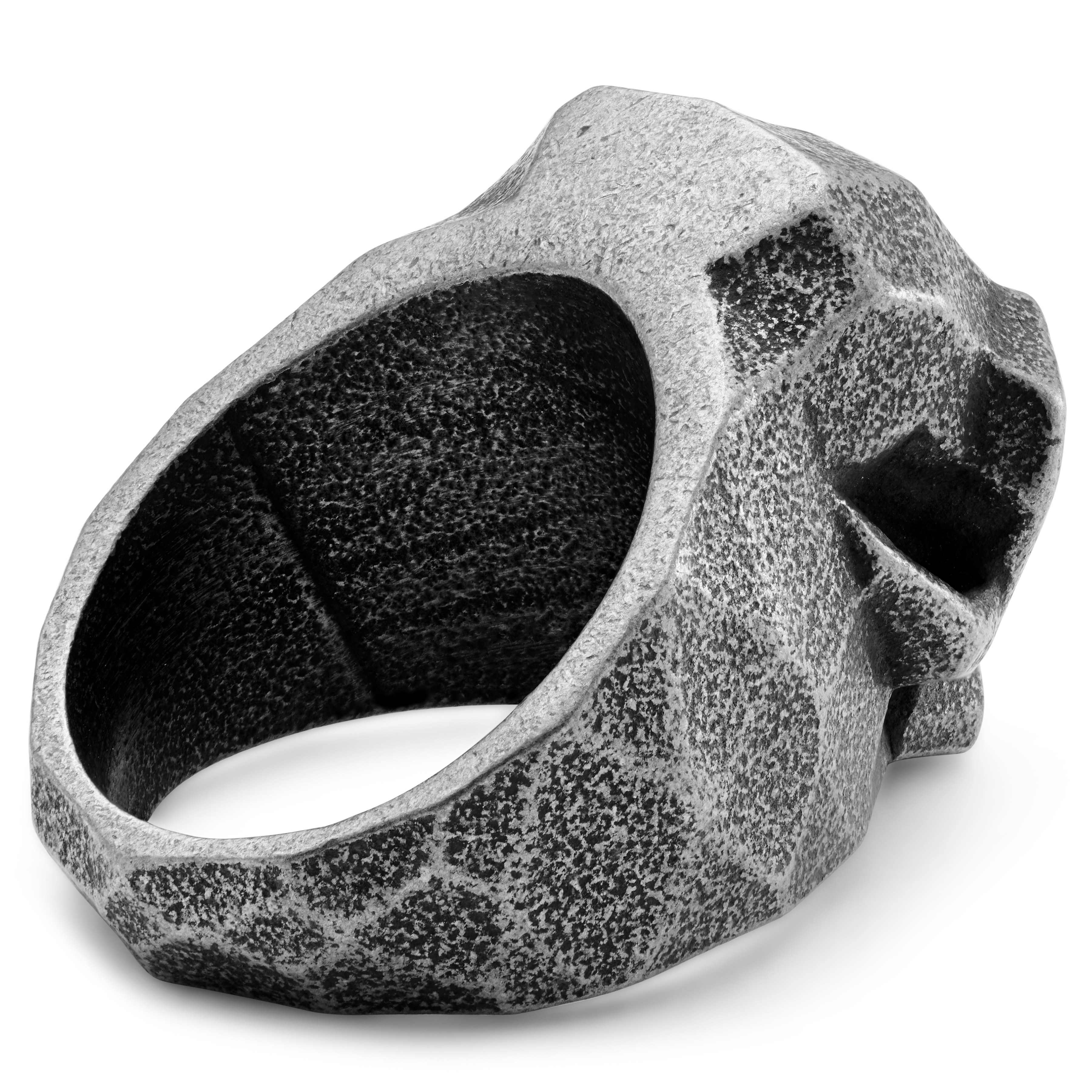 Mack Grey Monkey Skull Ring  - 4