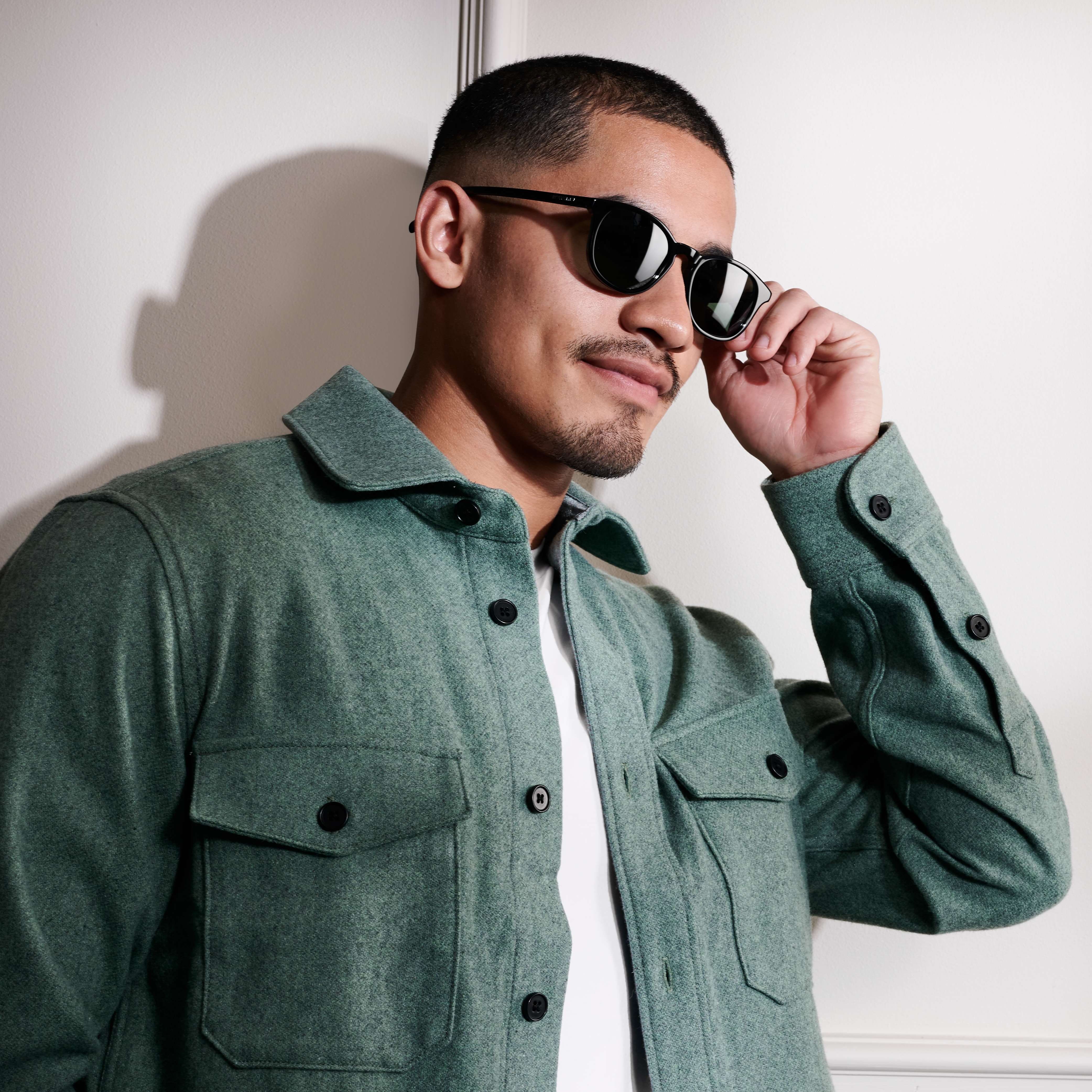 Óculos de Sol Polarizados Pretos e Verdes Warrick Thea  - 3