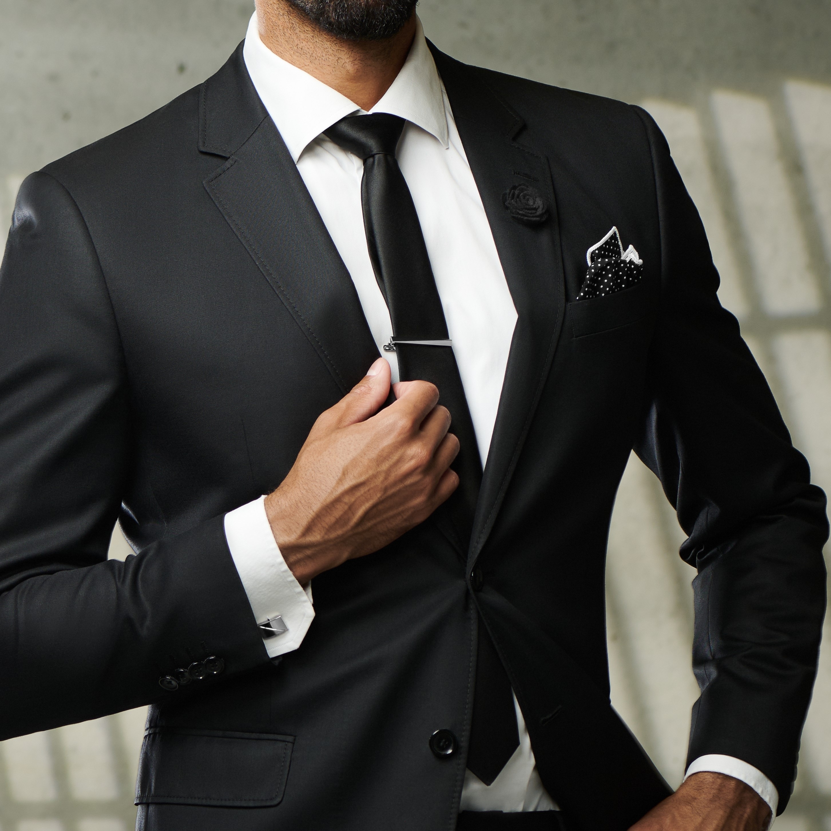 Novelle | Smooth Polished Silver-Tone Tie Bar - 2