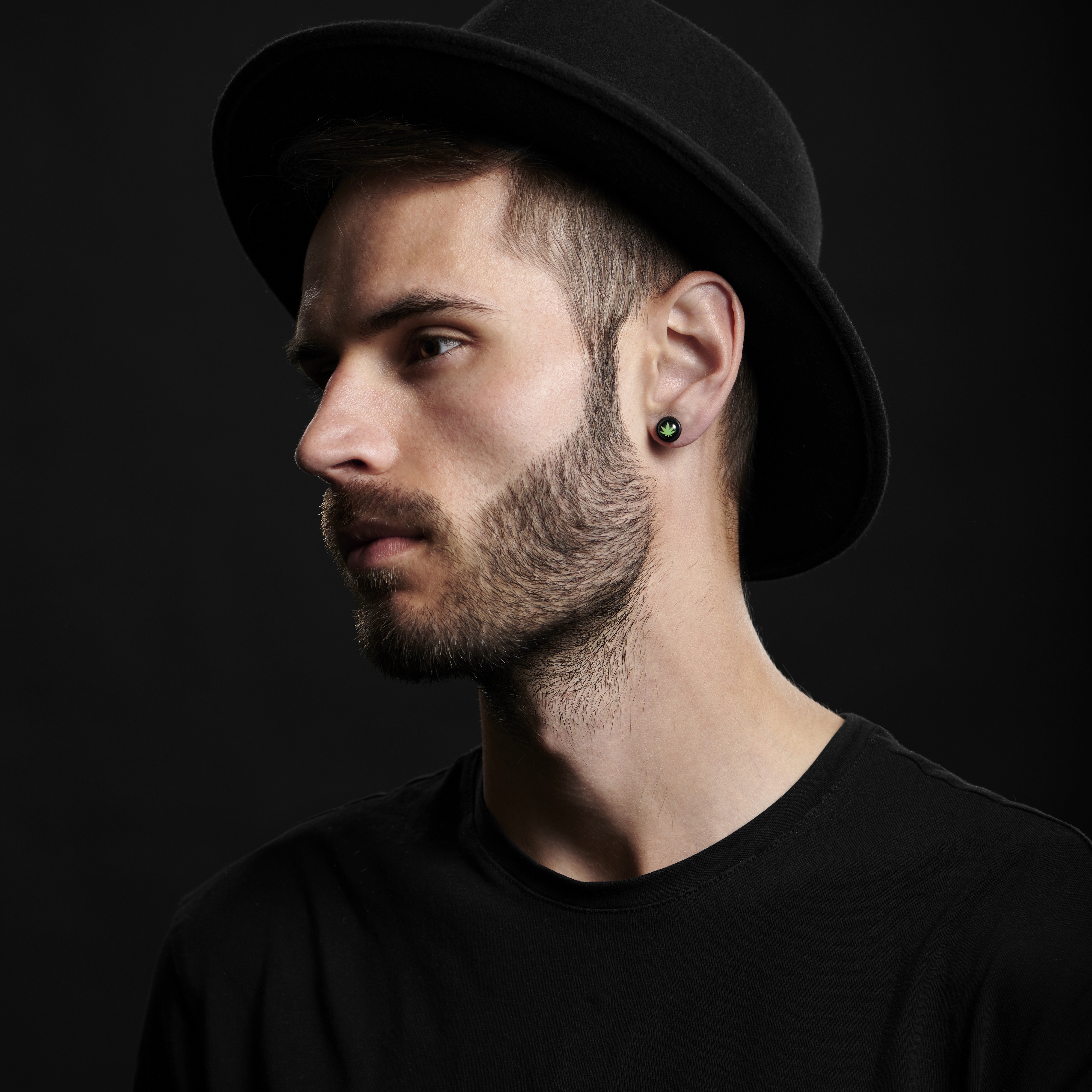 Hemp Leaf Magnetic Earring - 5