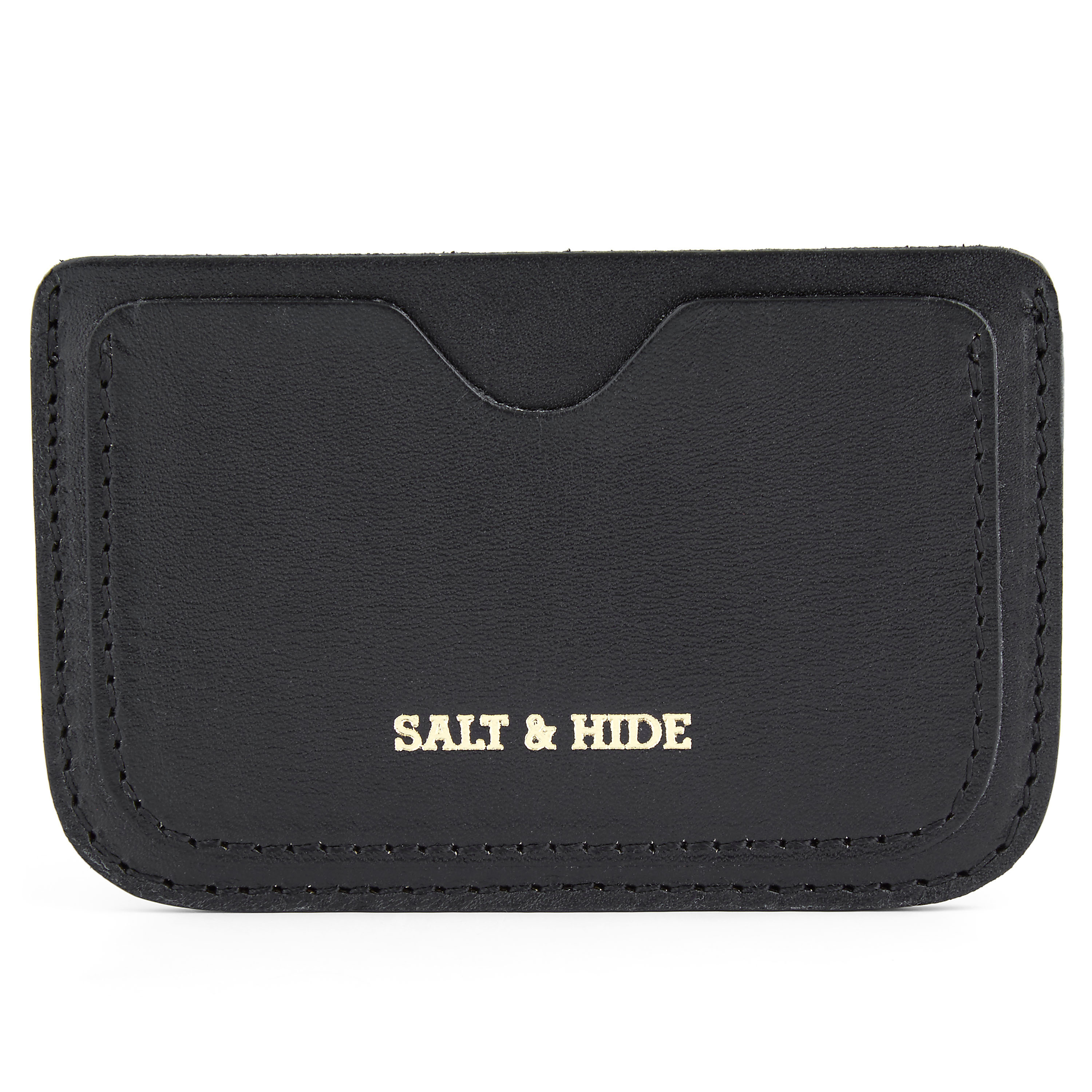 Tarjetero de piel Fergus negro - 3