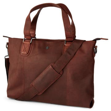 Oxford | Classic Rust Leather Bag
