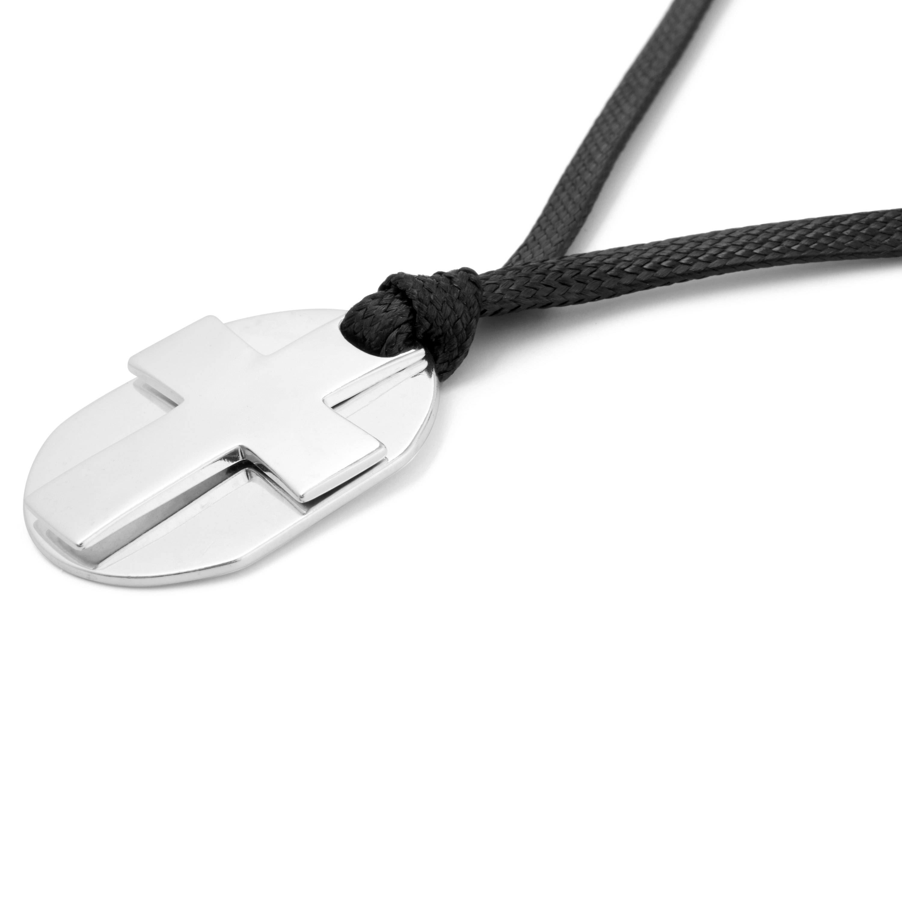 Kaksitasoinen yksinkertainen hopearisti, 925-hopeaa  - 2