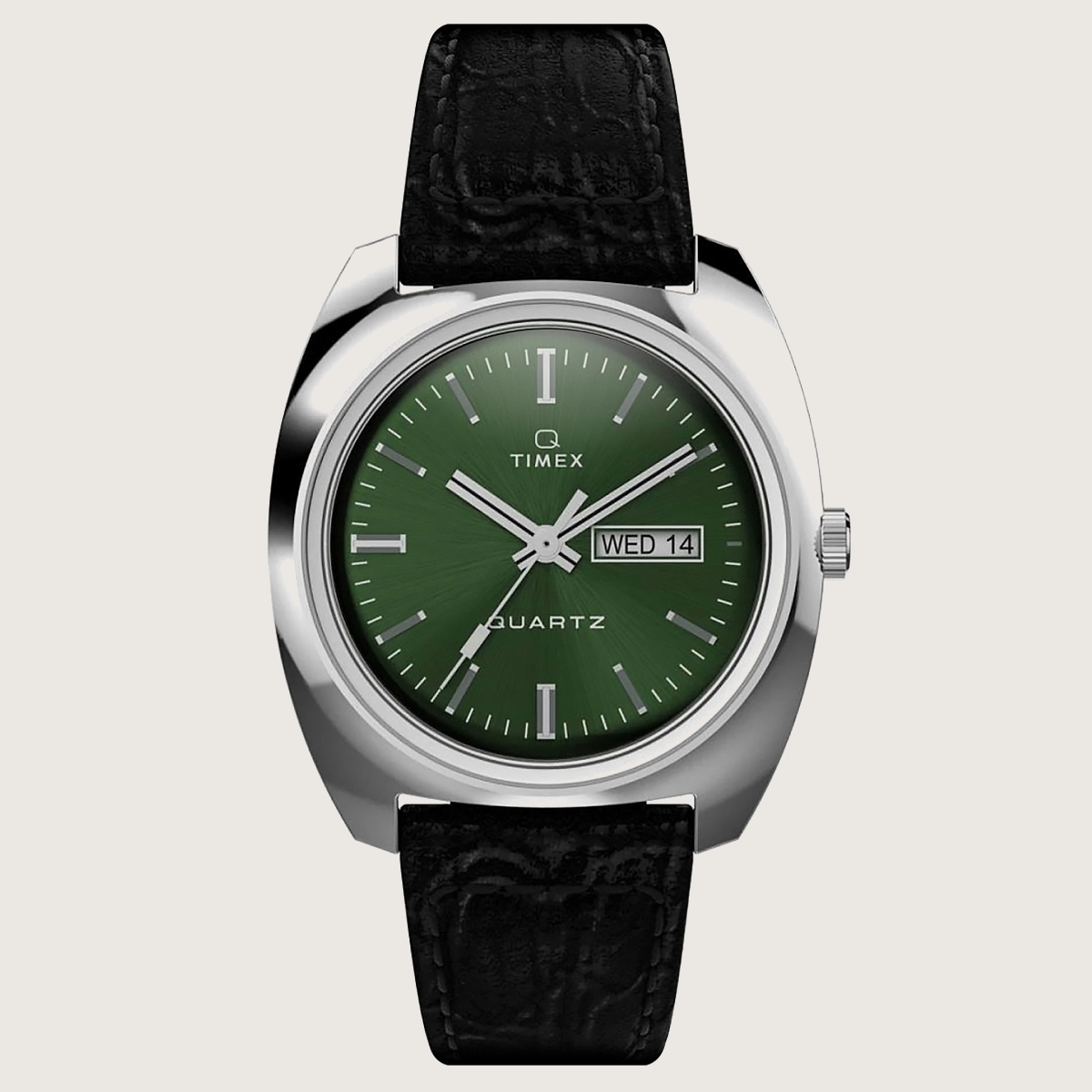 Q TIMEX ブラック x グリーン （タイメックス）