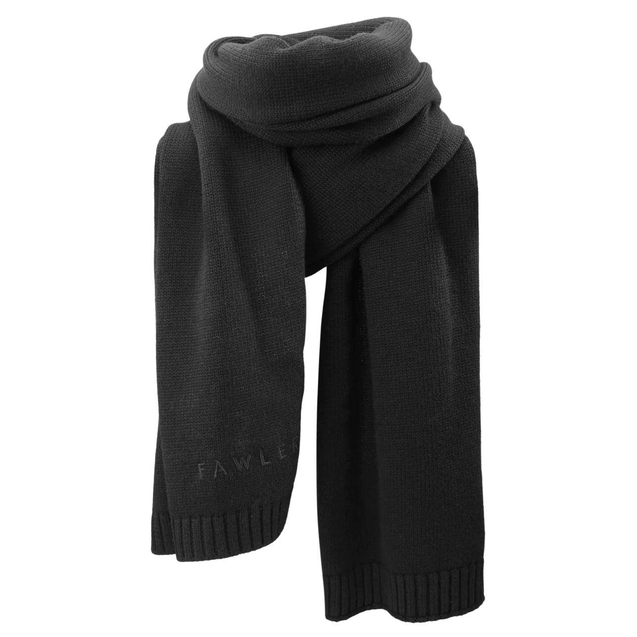 Černá šála Franky Urban a  černá čepice Keenan Merino Kane Beanie - 4