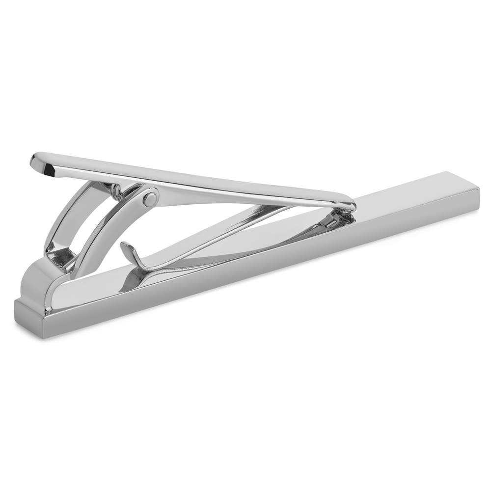 hover: Polished Silver-Tone 6 cm Tie Clip hover: Polished Silver-Tone 6 cm Tie Clip