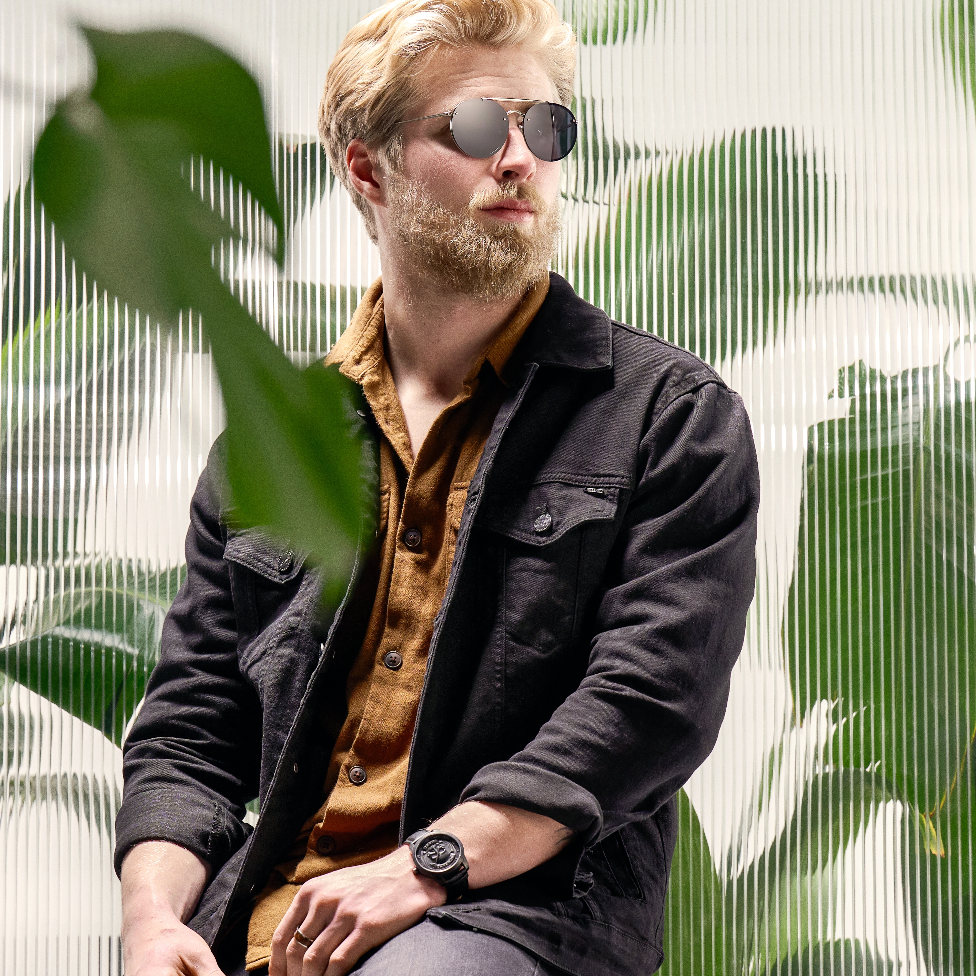 Occasus | Black Round Aviator Sunglasses - 4