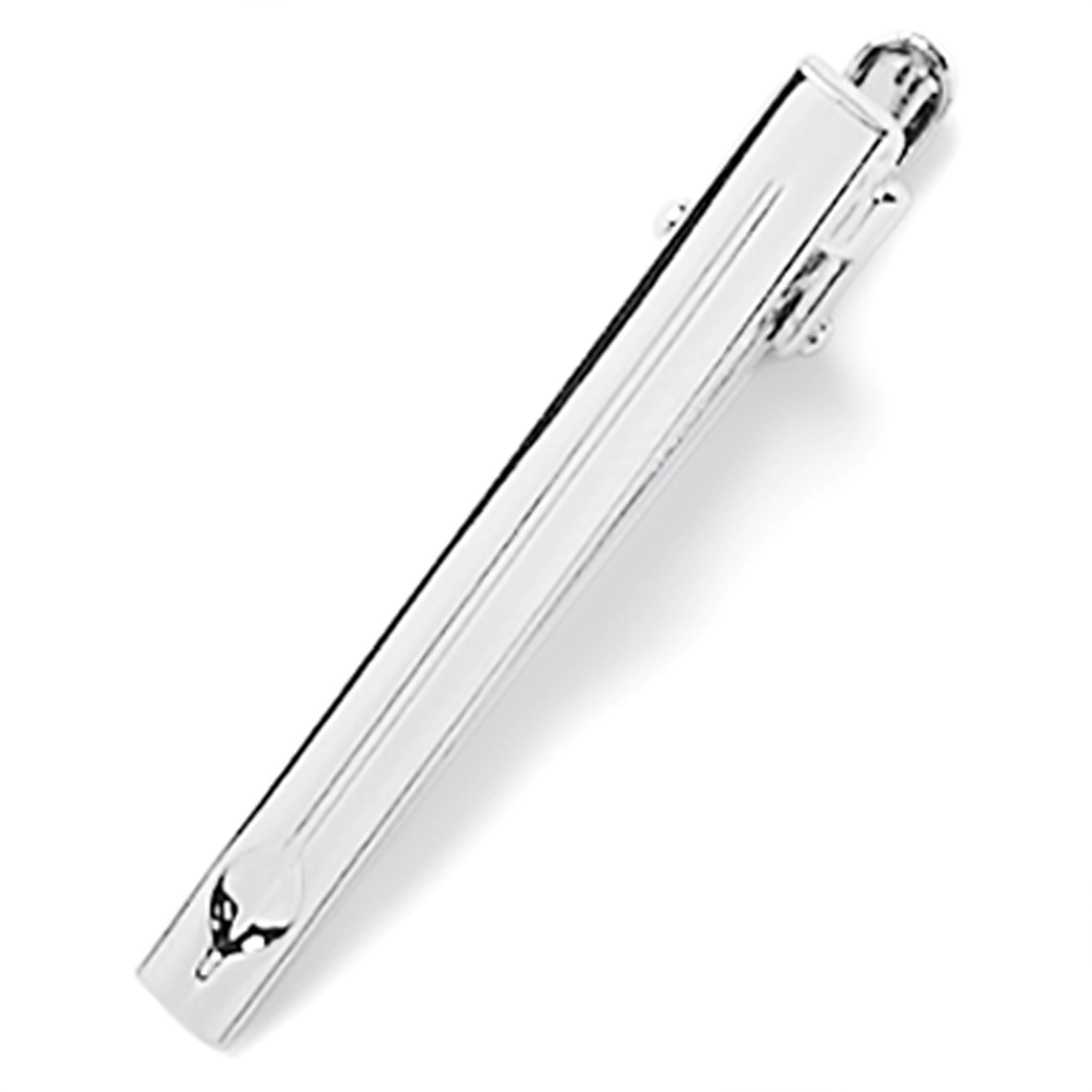 Ac de cravată argintiu lucios - 1