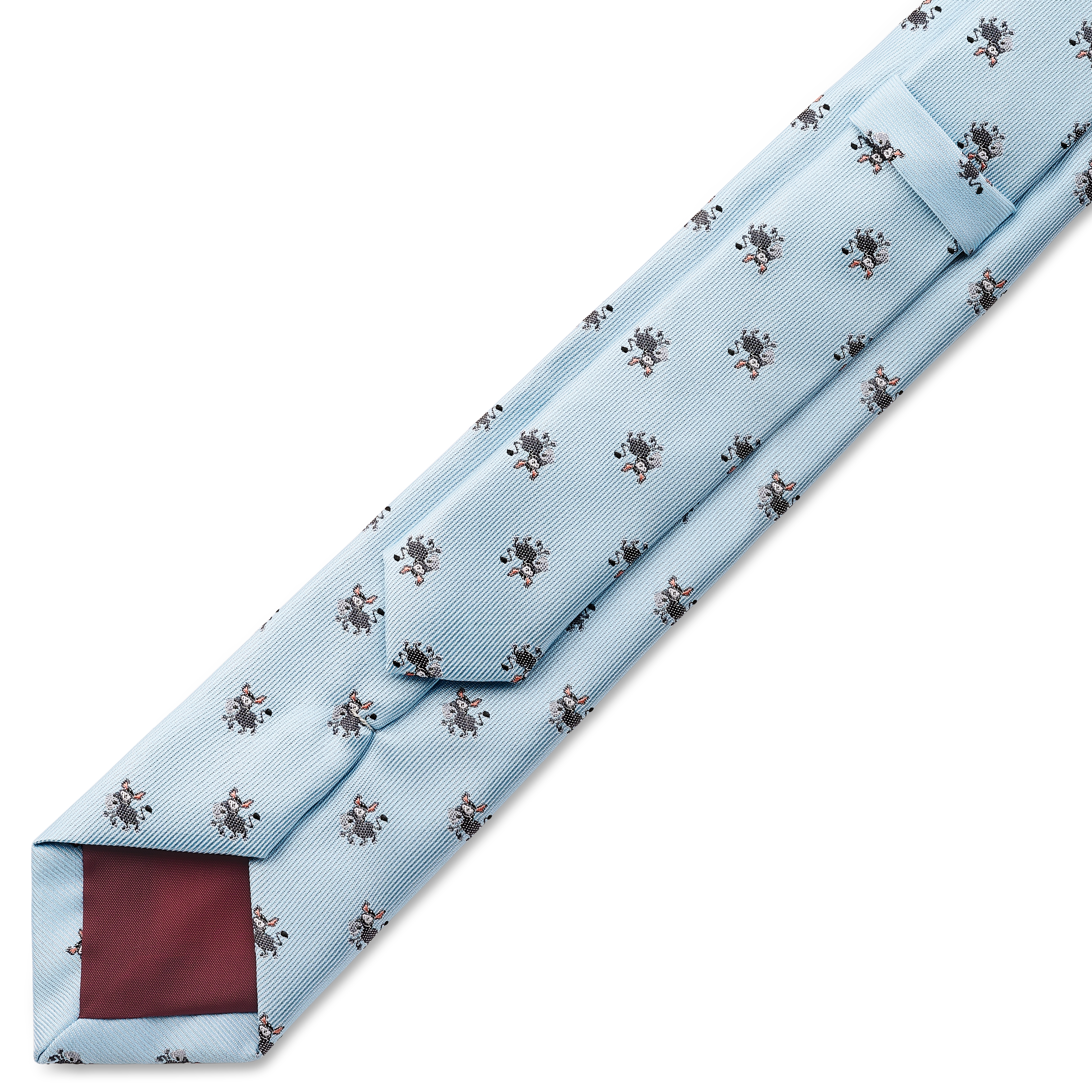 Zoikos | 6 cm blå åsneslips - 3