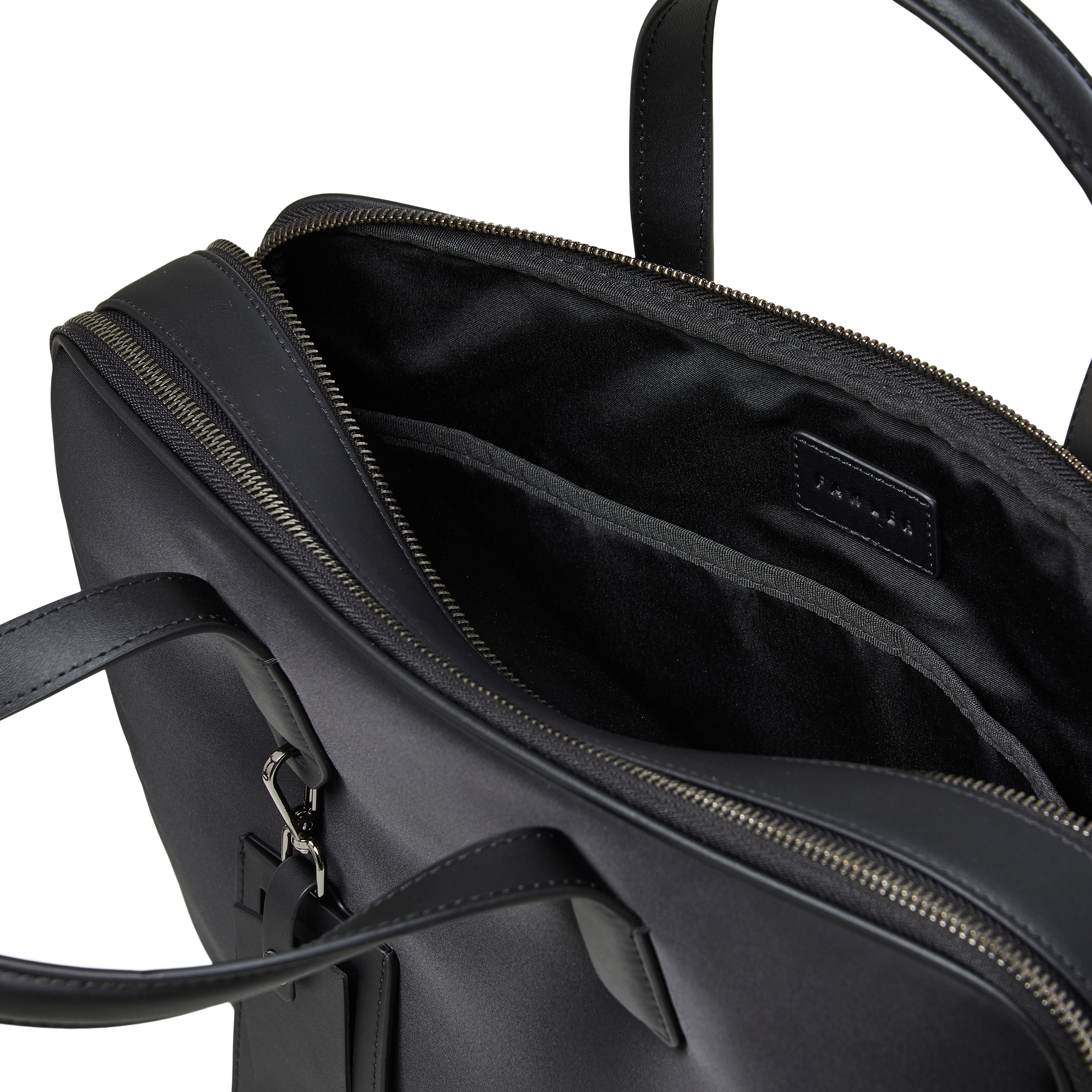 Fibron | Black Microfiber Laptop Bag - 3