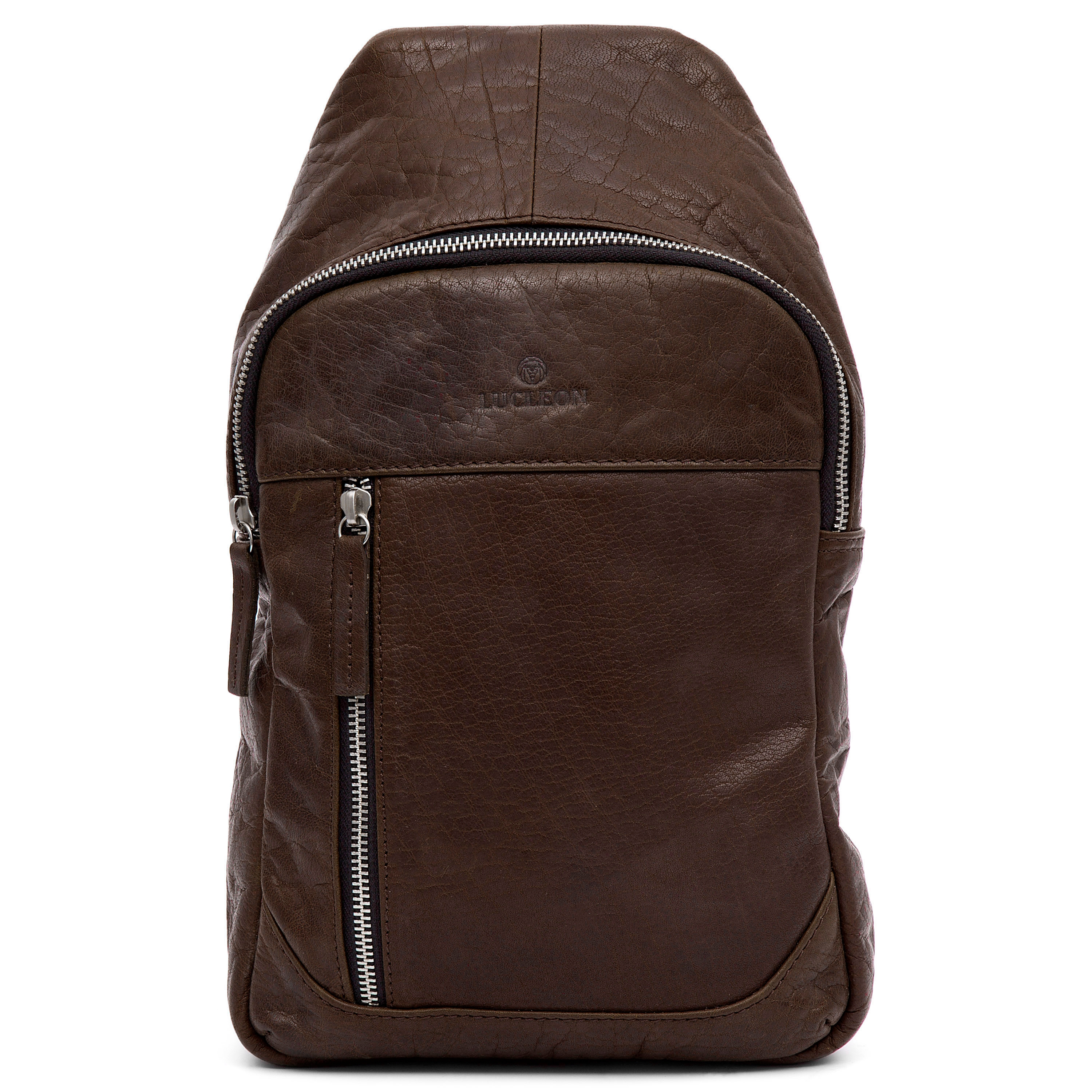 Brązowa skórzana mini torba na ramię Montreal - 2