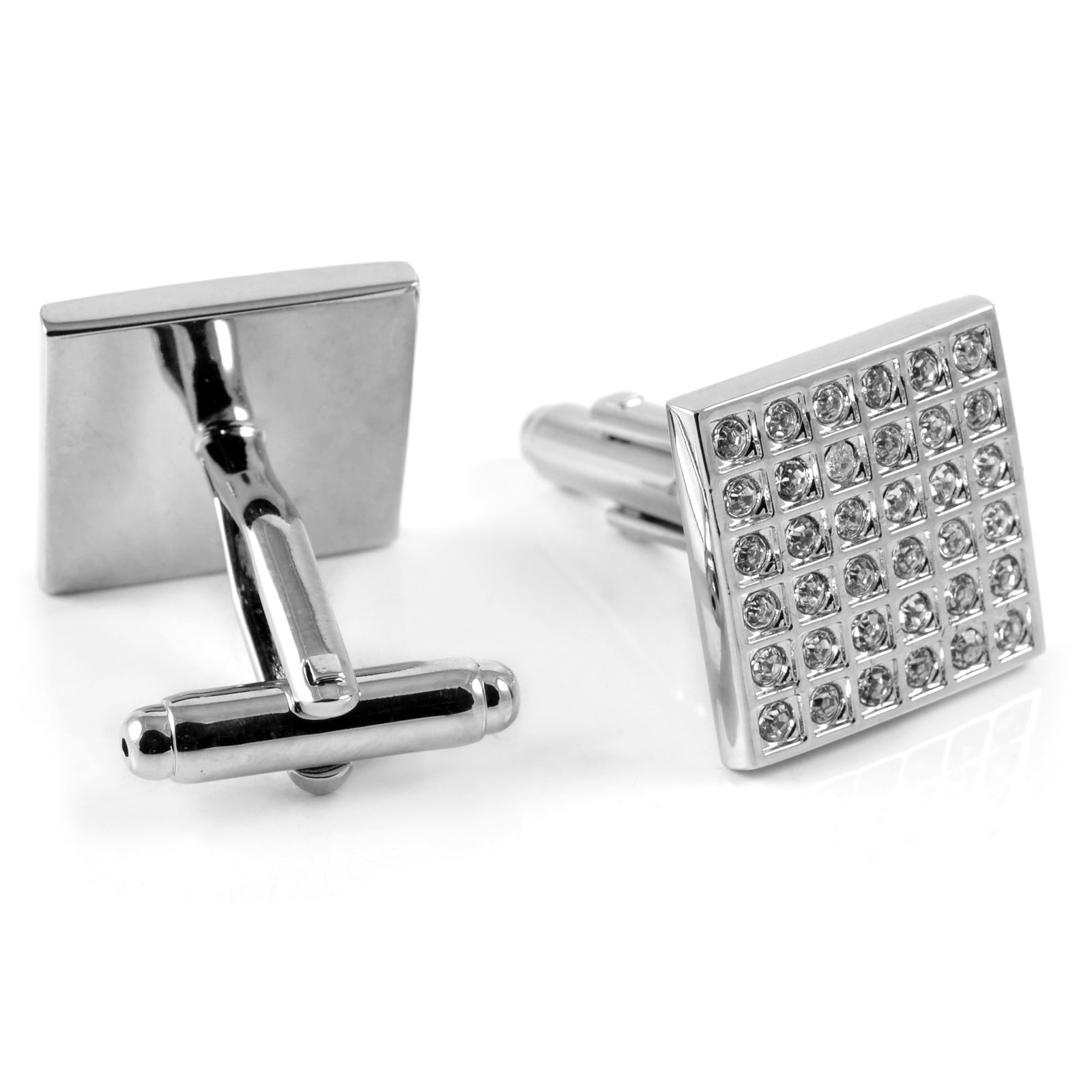 Quadrat Bling Manschettenknöpfe - 2