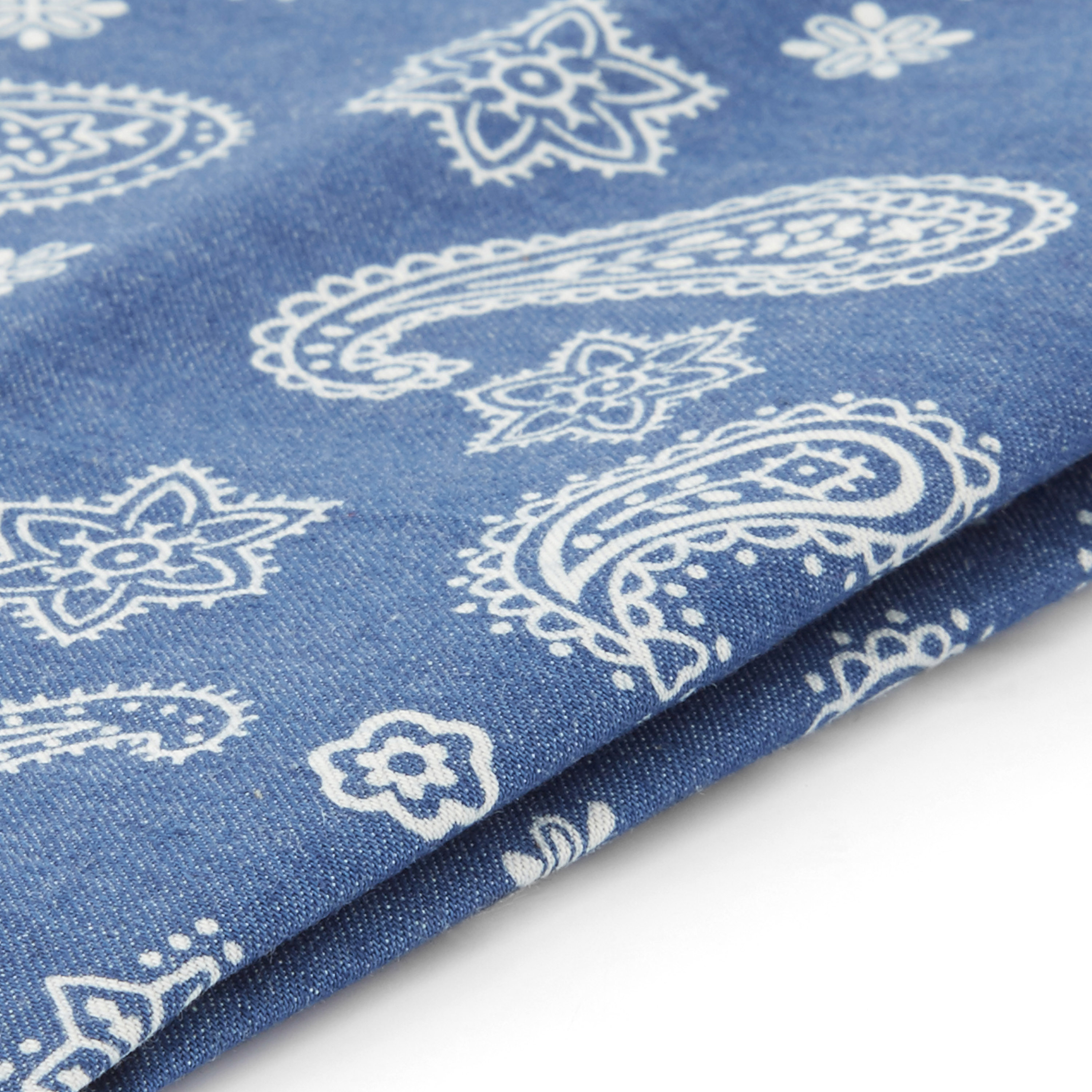 Einstecktuch in Blauweißem Paisleymuster - 2